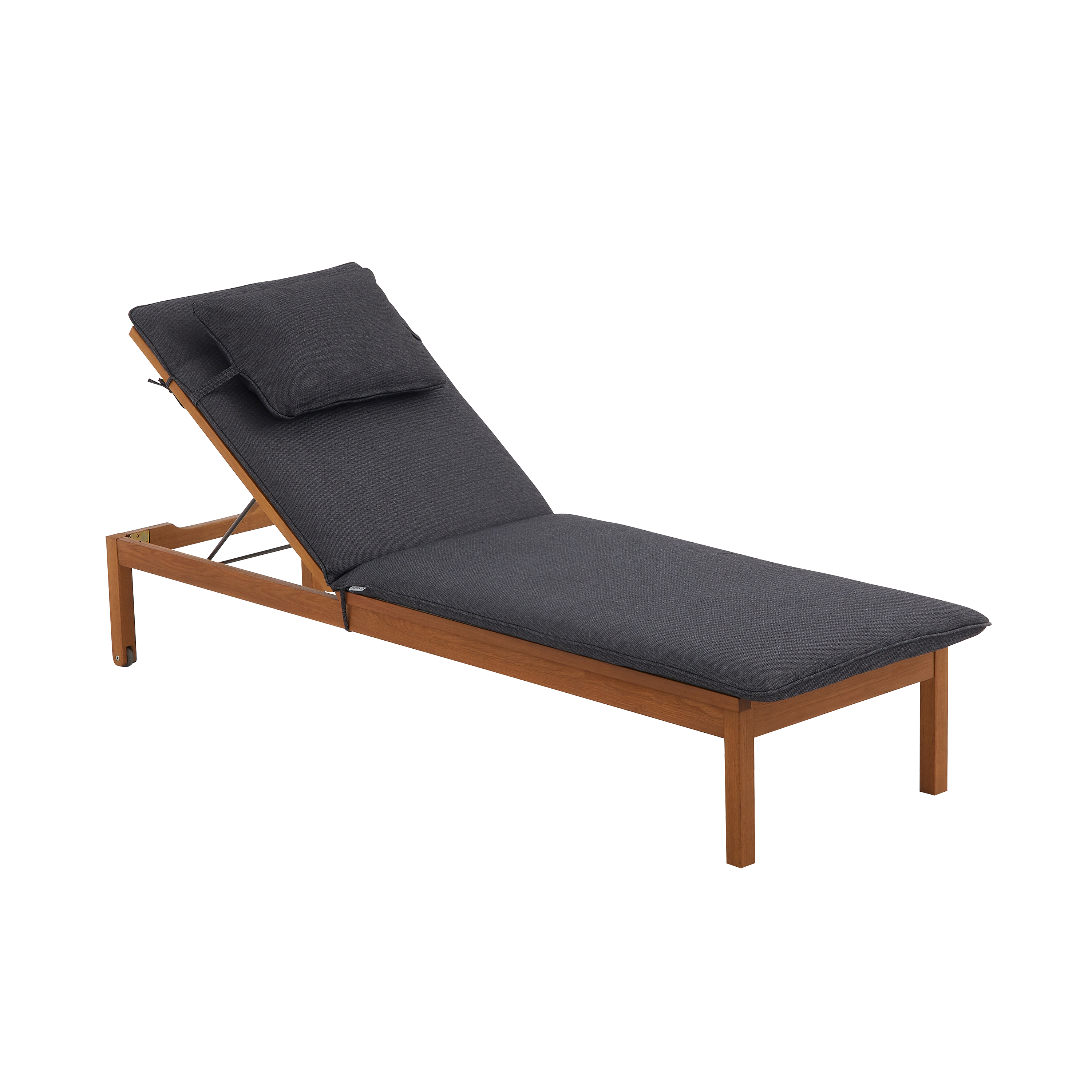 Almofada de espreguiçadeira 65x200 cm cinzento Naterial Reva - 8