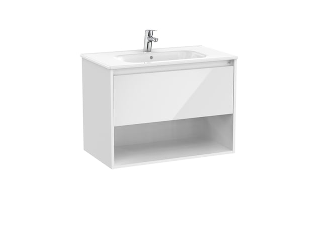 MUEBLE DE BAÑO Y ENCIMERA ROCA NORA 80CM BLANCO