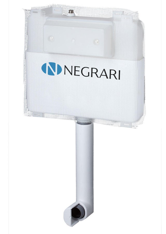 Cassetta wc incasso con vaso a terra NEGRARI a doppio tasto 7 LT