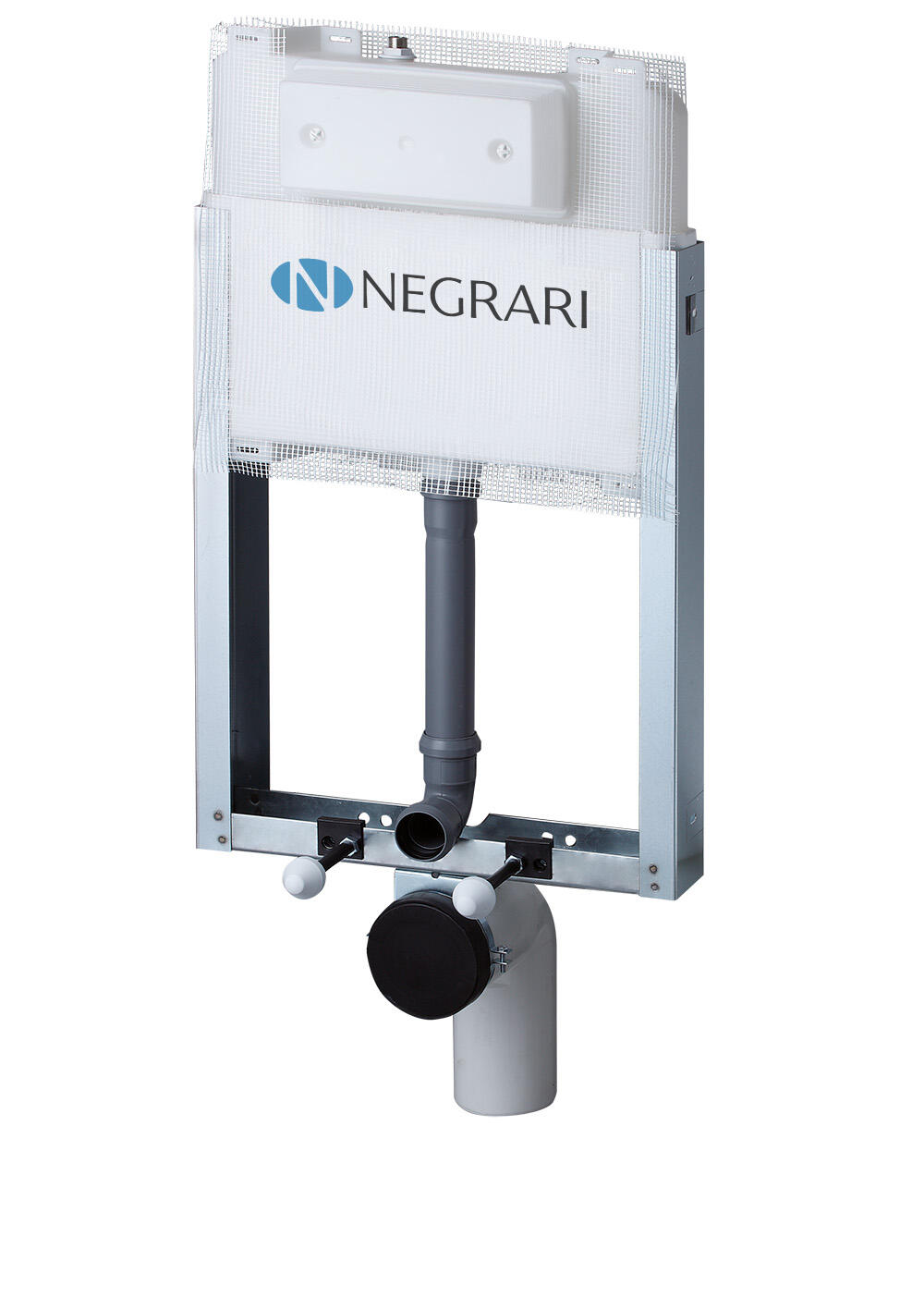 Negrari Réservoir WC 2 Touches ABS Blanc - Capacité 9L, Ultra-Plat Avec Anti-Condensation