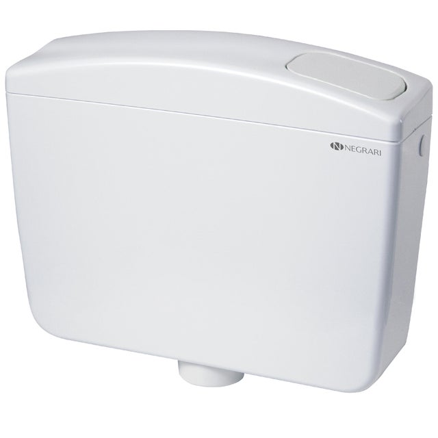 Cassetta wc 1 tasto NEGRARI pulsante meccanico 6 LT