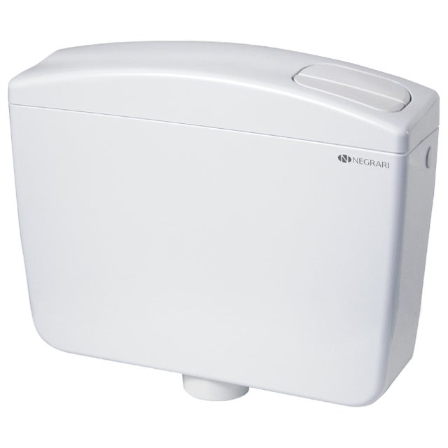 Cassetta wc esterna c/rubietto a squadra NEGRARI a doppio tasto 3/6 LT