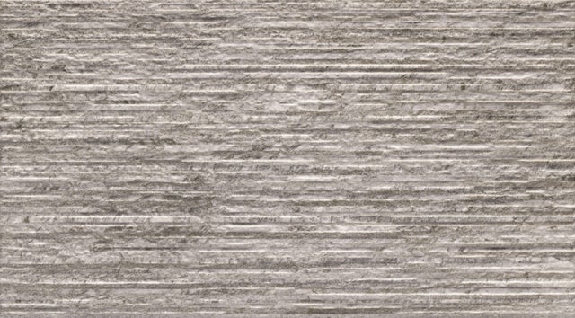 Revestimiento cerámico Quarcita Relieve Realonda efecto relieve gris 31x56 cm 
