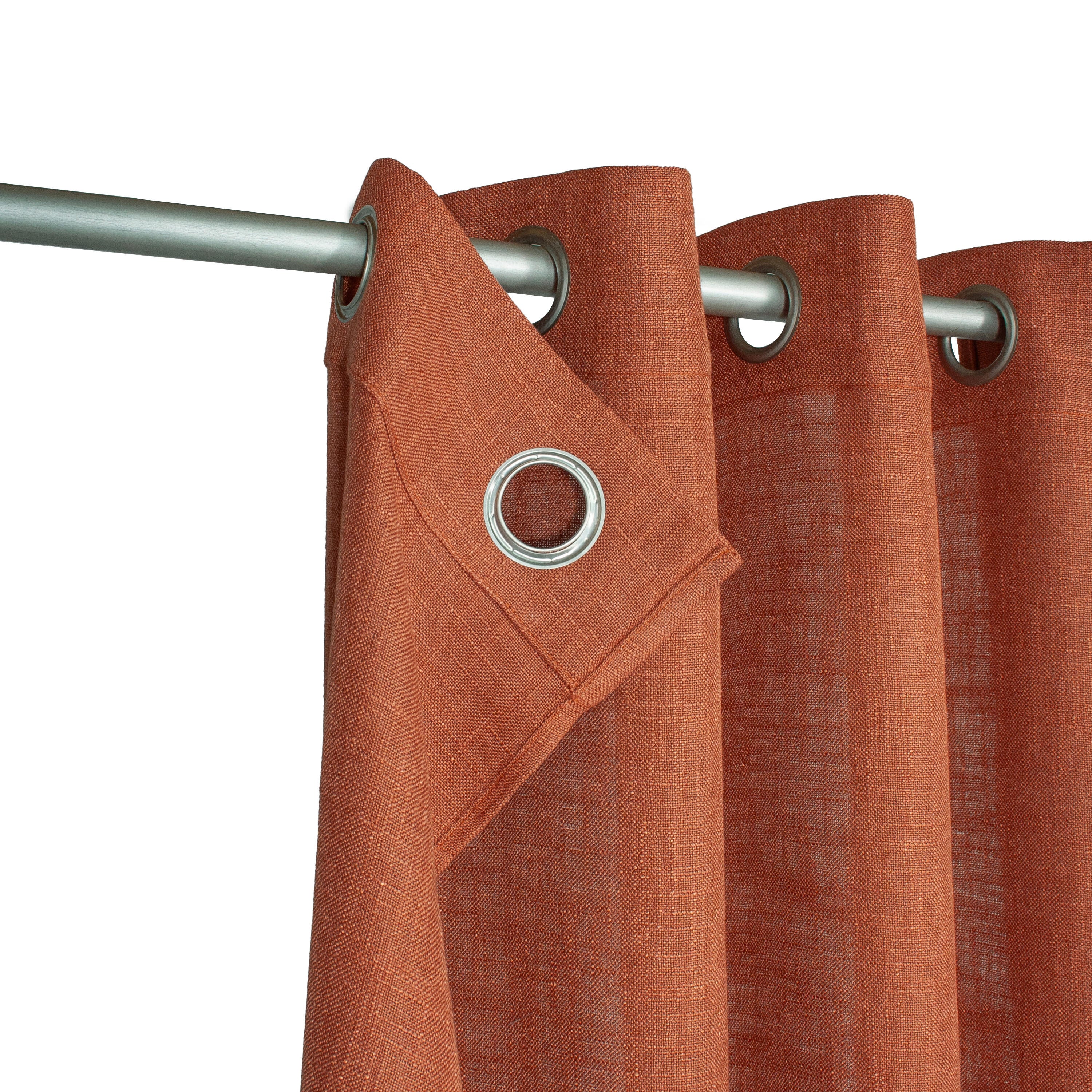 Rideau tamisant, Koz, rouge H.260 x l.140 cm - 3