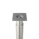 PATA MUEBLE METAL REDONDA EXTENSIBLE 700-1100MM NIQUEL SATINADA. 1UD - 6