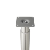 PATA MUEBLE METAL REDONDA EXTENSIBLE 700-1100MM NIQUEL SATINADA. 1UD - 6