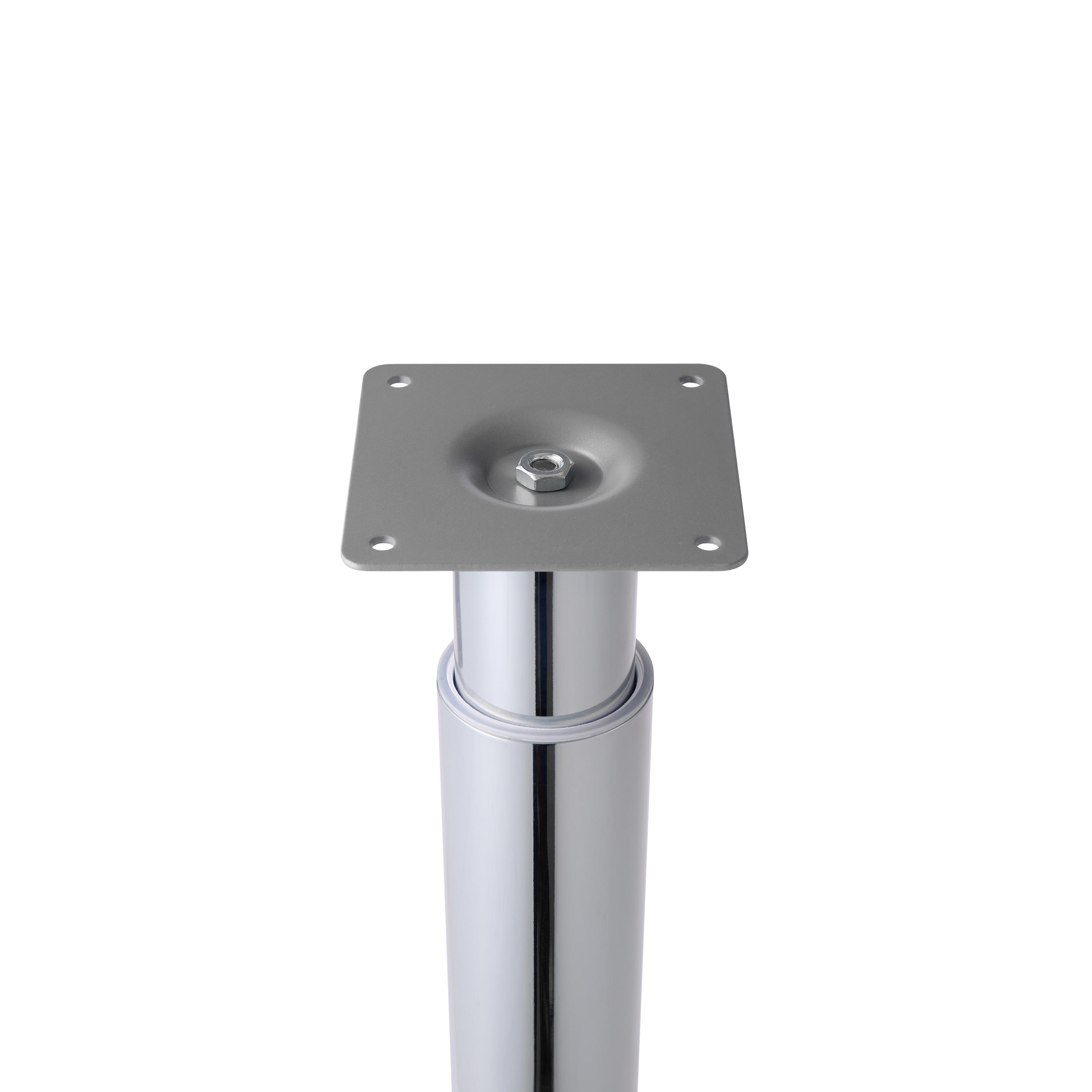 PATA MUEBLE METAL EXTENSIBLE REDONDA  700-1100MM CROMO. 1UD - 6