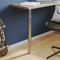 PATA MUEBLE METAL REDONDA EXTENSIBLE 700-1100MM NIQUEL SATINADA. 1UD - 5