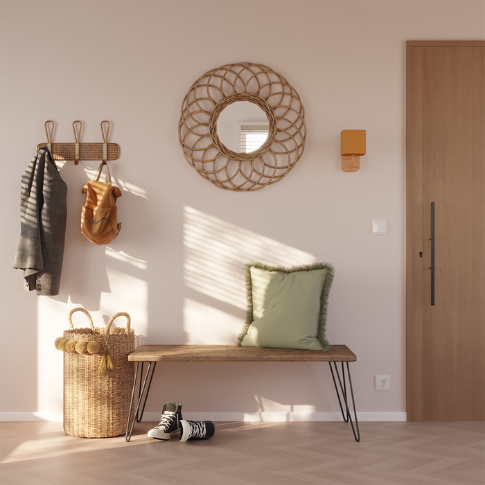 HOLZBRINK Gamba Da Tavolo In Metallo Acciaio Grezzo Laccato A Forma Di X | Struttura Da Tavolo Di Design Per Tavolino, Tavolo Da Pranzo, Scrivania, Panca | 1 Pezzo Gamba Per Mobili - 7