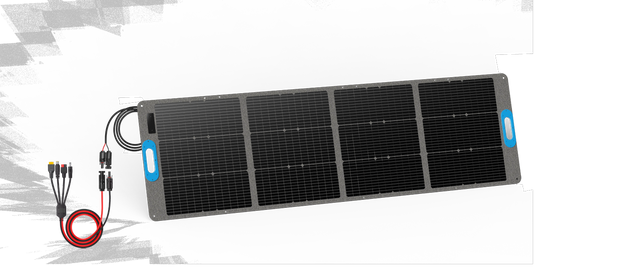 Panel solar GENERGY SUN200W - Ultraligero y plegable de 200 W con adaptador universal