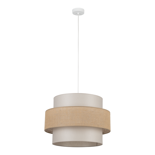 Lampa wisząca Calisto 1xE27 50 cm beżowa TK LIGHTING