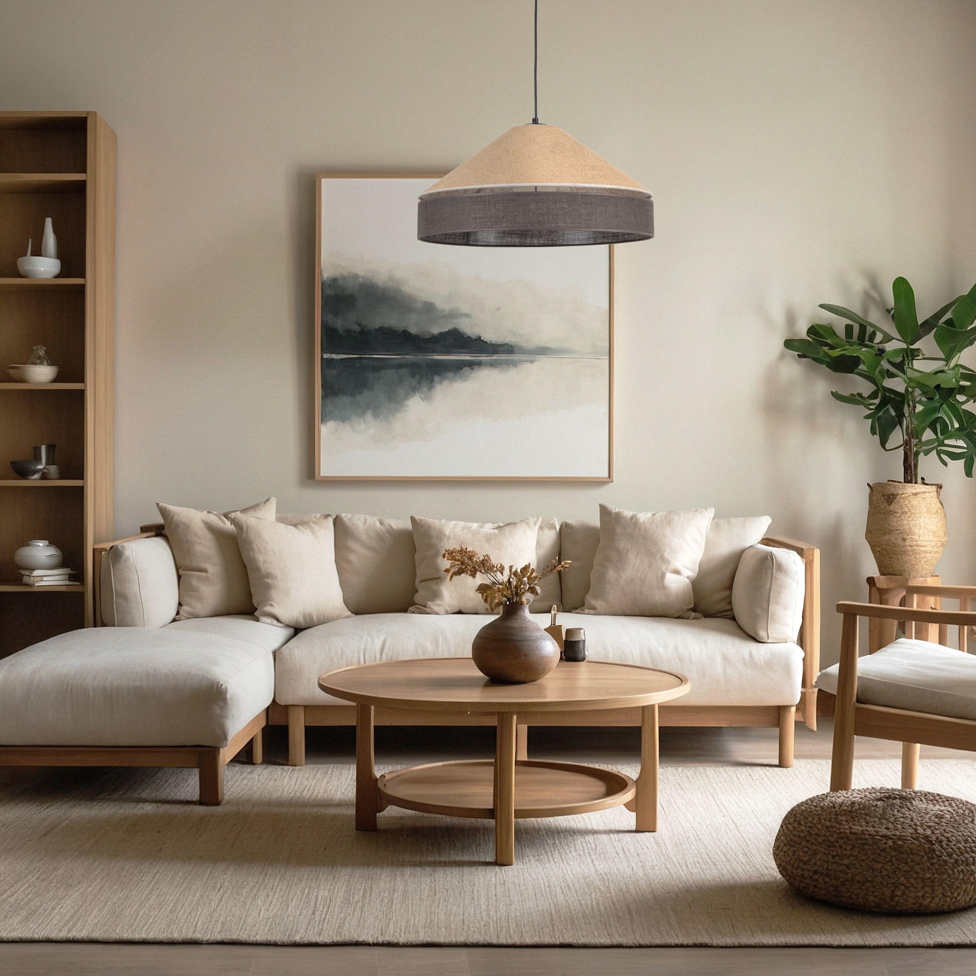 Lampa wisząca Eliss 1xE27 50 cm brązowa TK LIGHTING - 3