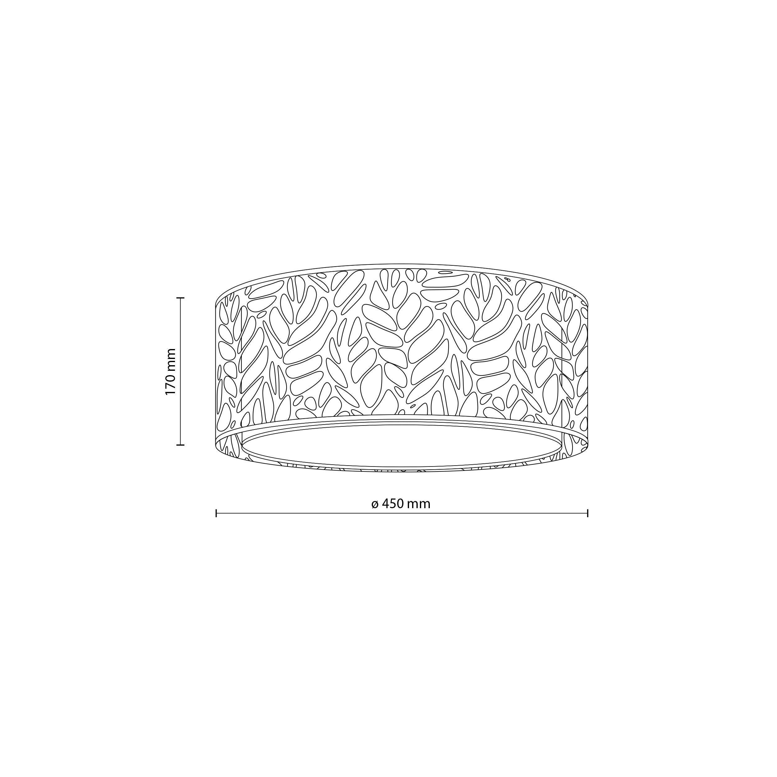 Lampa sufitowa Mesa 4xE27 15W 45 cm beżowa TK LIGHTING - 4