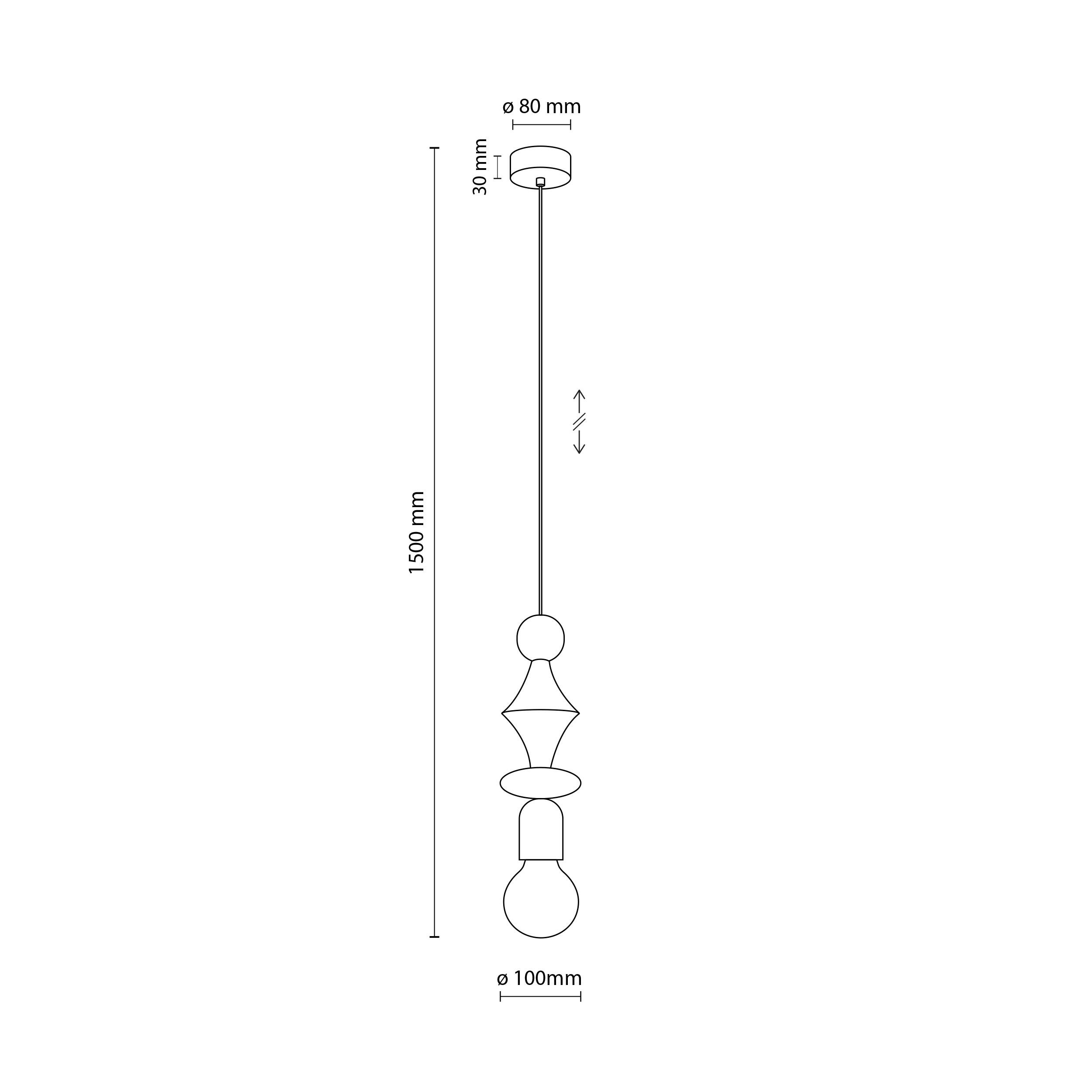 Lampa wisząca Tower Sabia 1xE27 15W 10 cm beżowa TK LIGHTING - 11