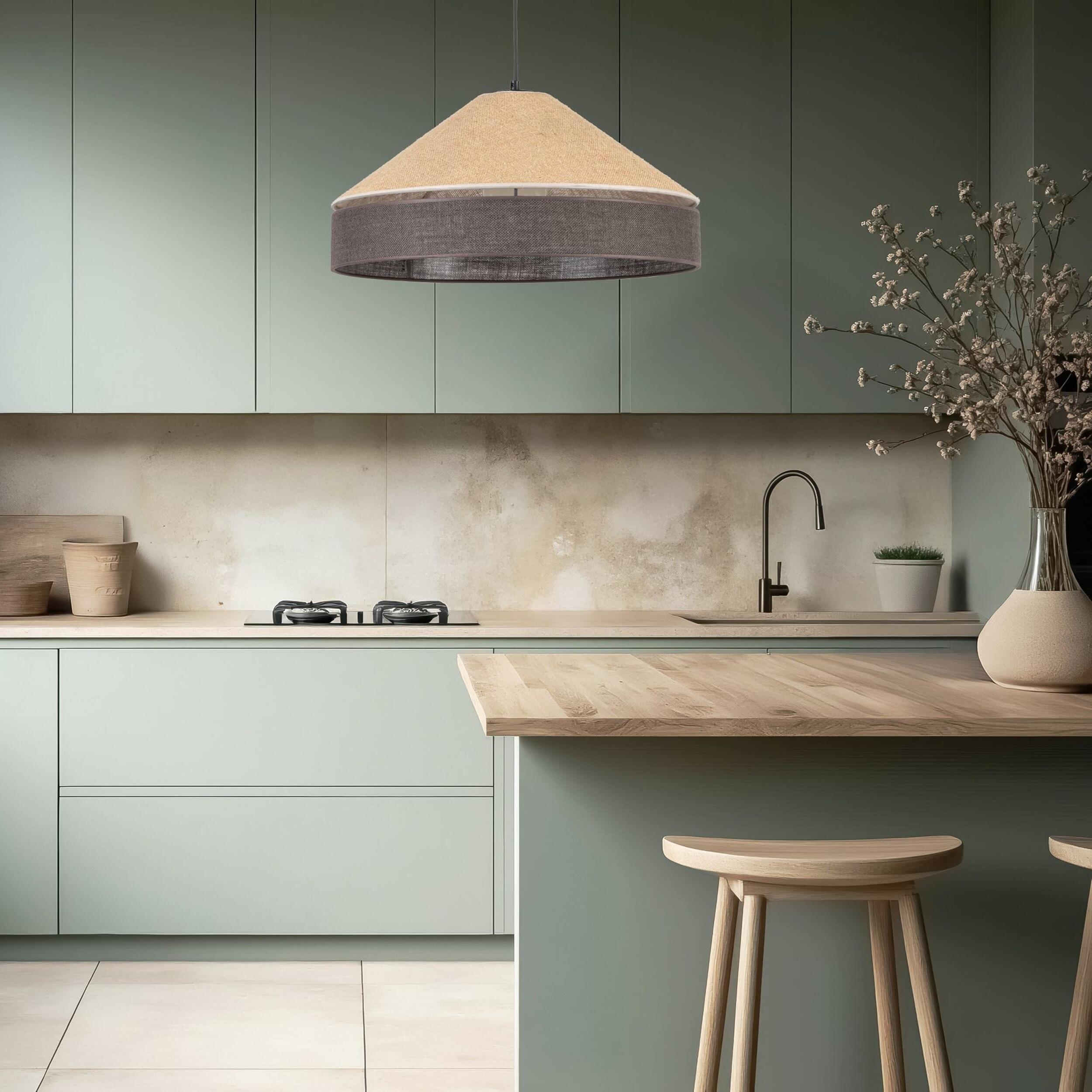 Lampa wisząca Eliss 1xE27 50 cm brązowa TK LIGHTING - 2