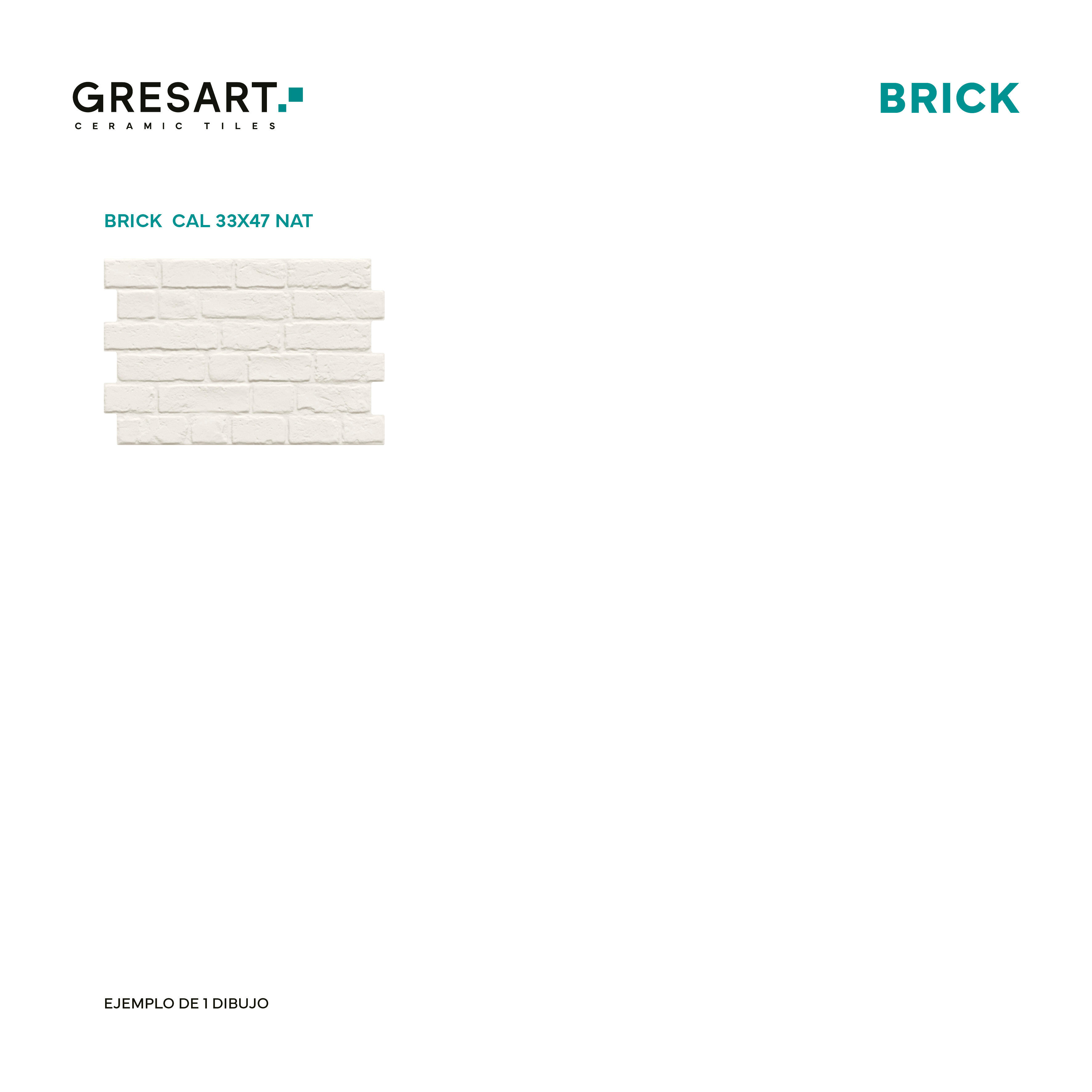 Revestimento cerâmico 33X47 cm Brick cal - 4