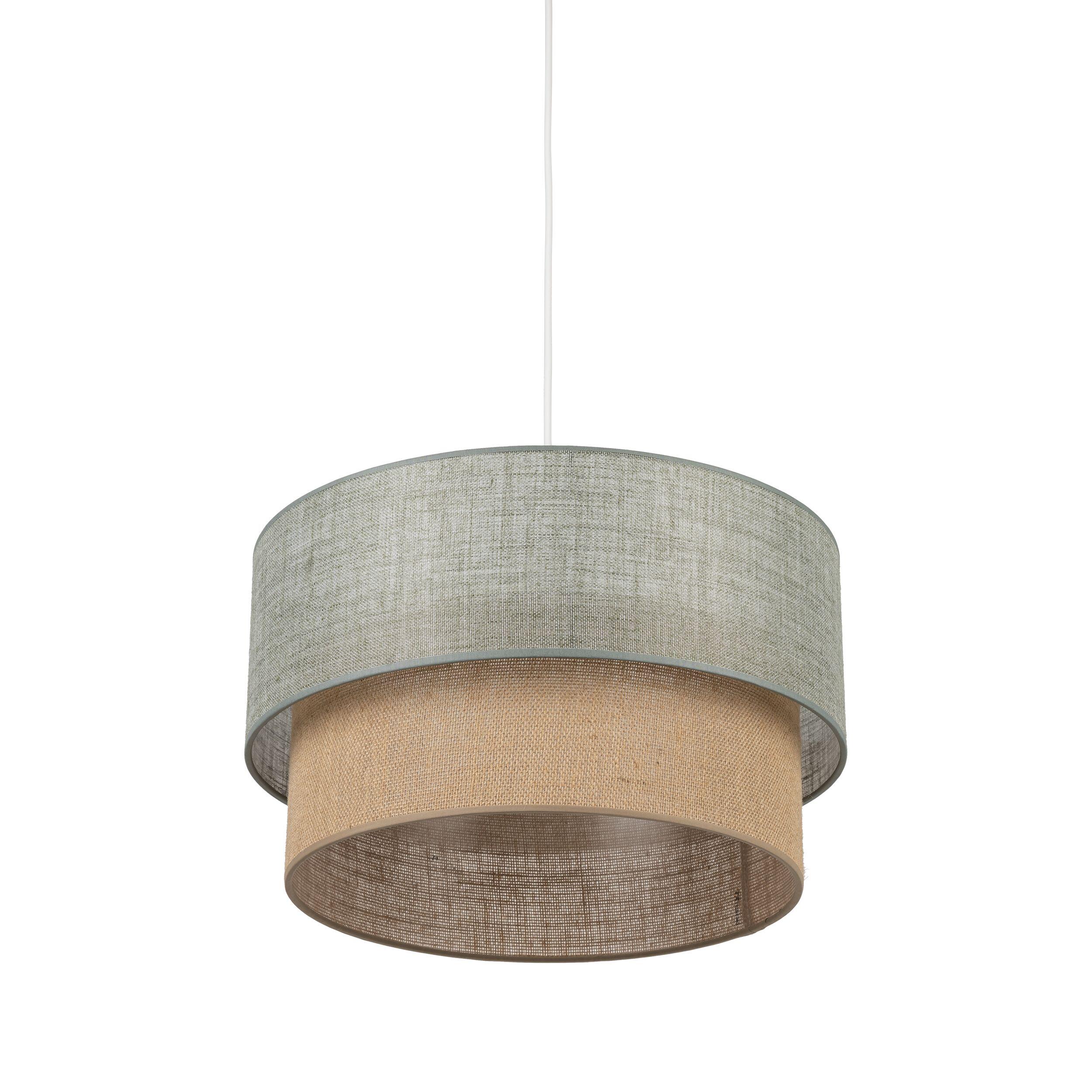 Lampa wisząca Duo 1xE27 45 cm zielono-beżowa TK LIGHTING - 7