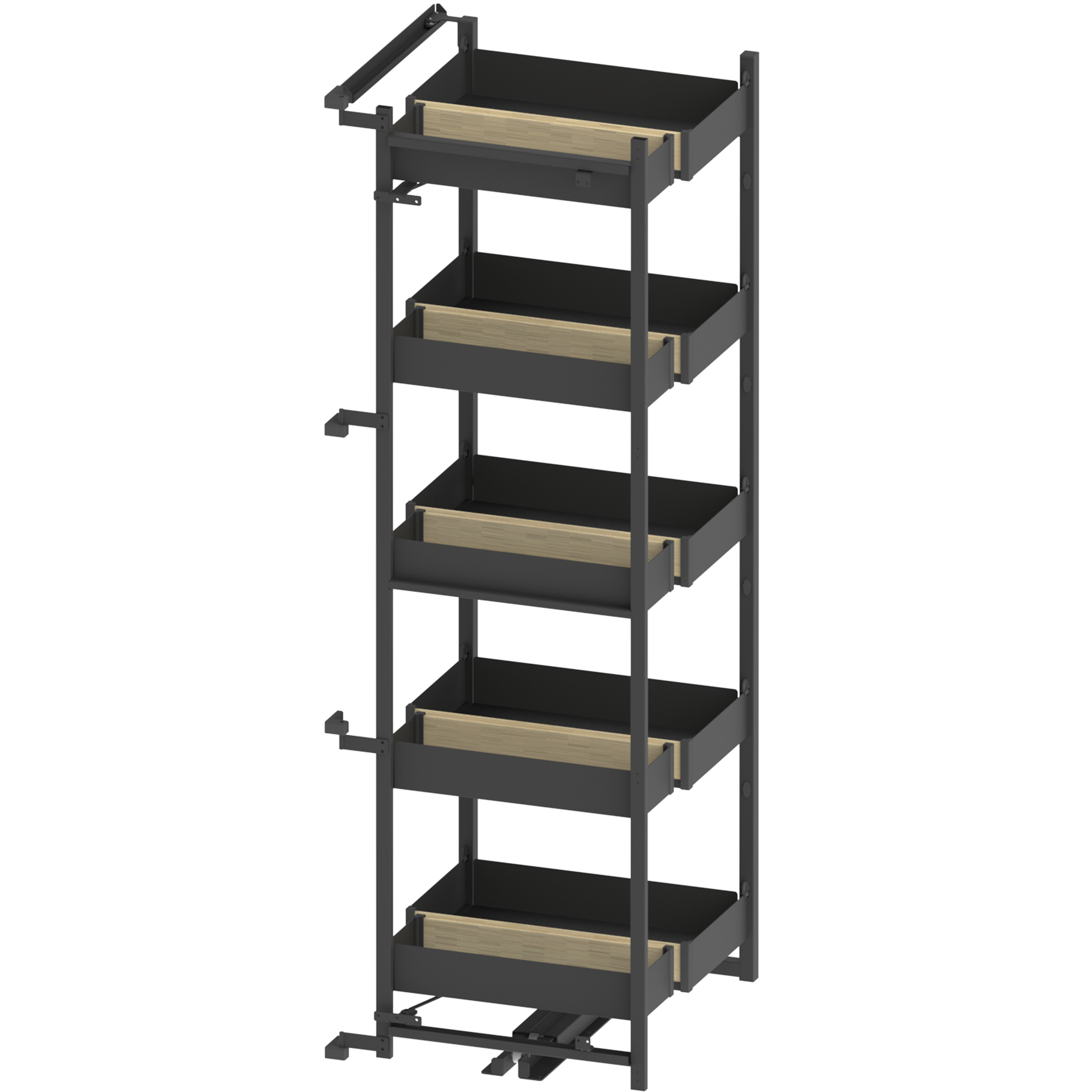 Kosz cargo Puro Maxi Space Duo L/P czarny/dąb 60 cm Rejs