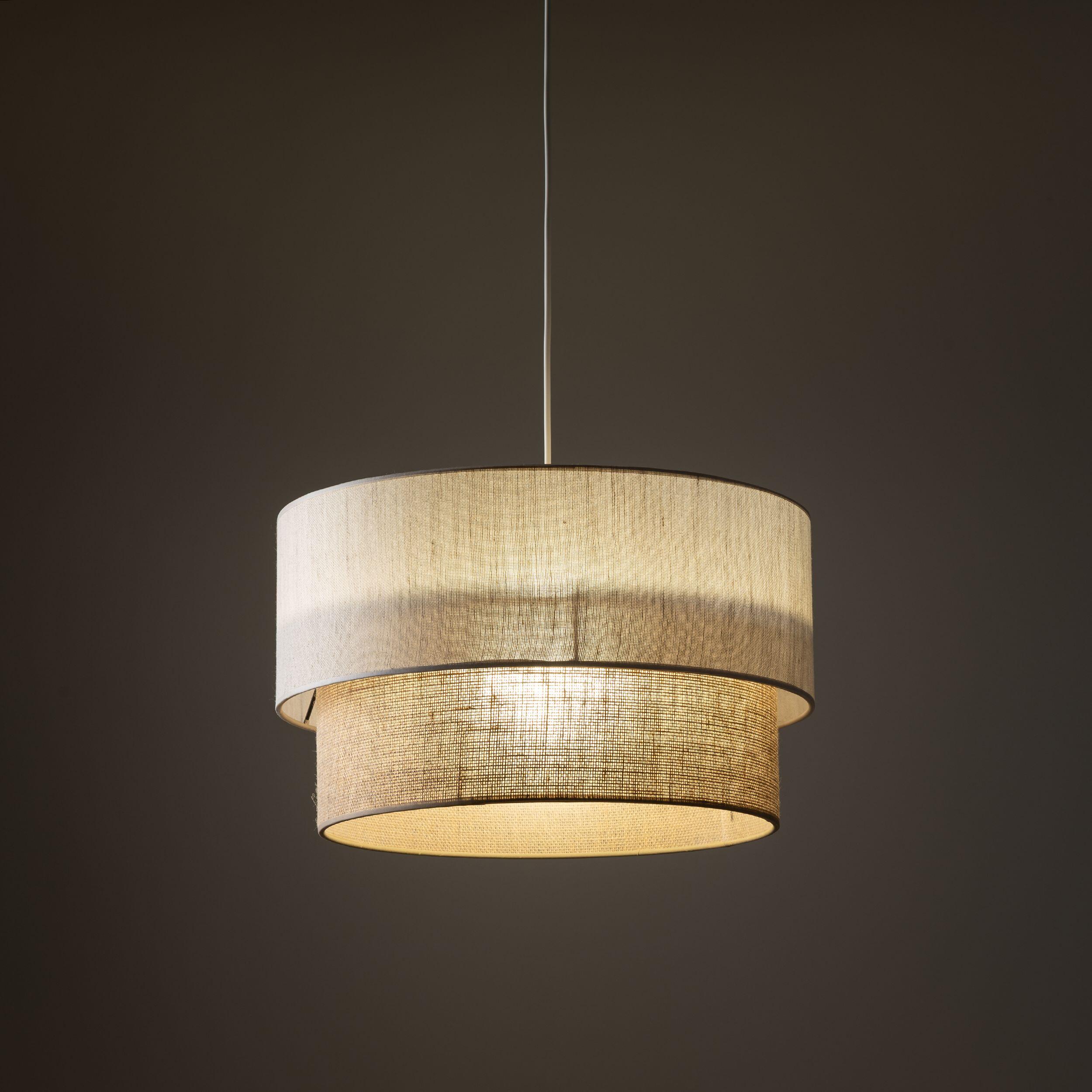 Lampa wisząca Duo 1xE27 45 cm biało-beżowa TK LIGHTING - 4