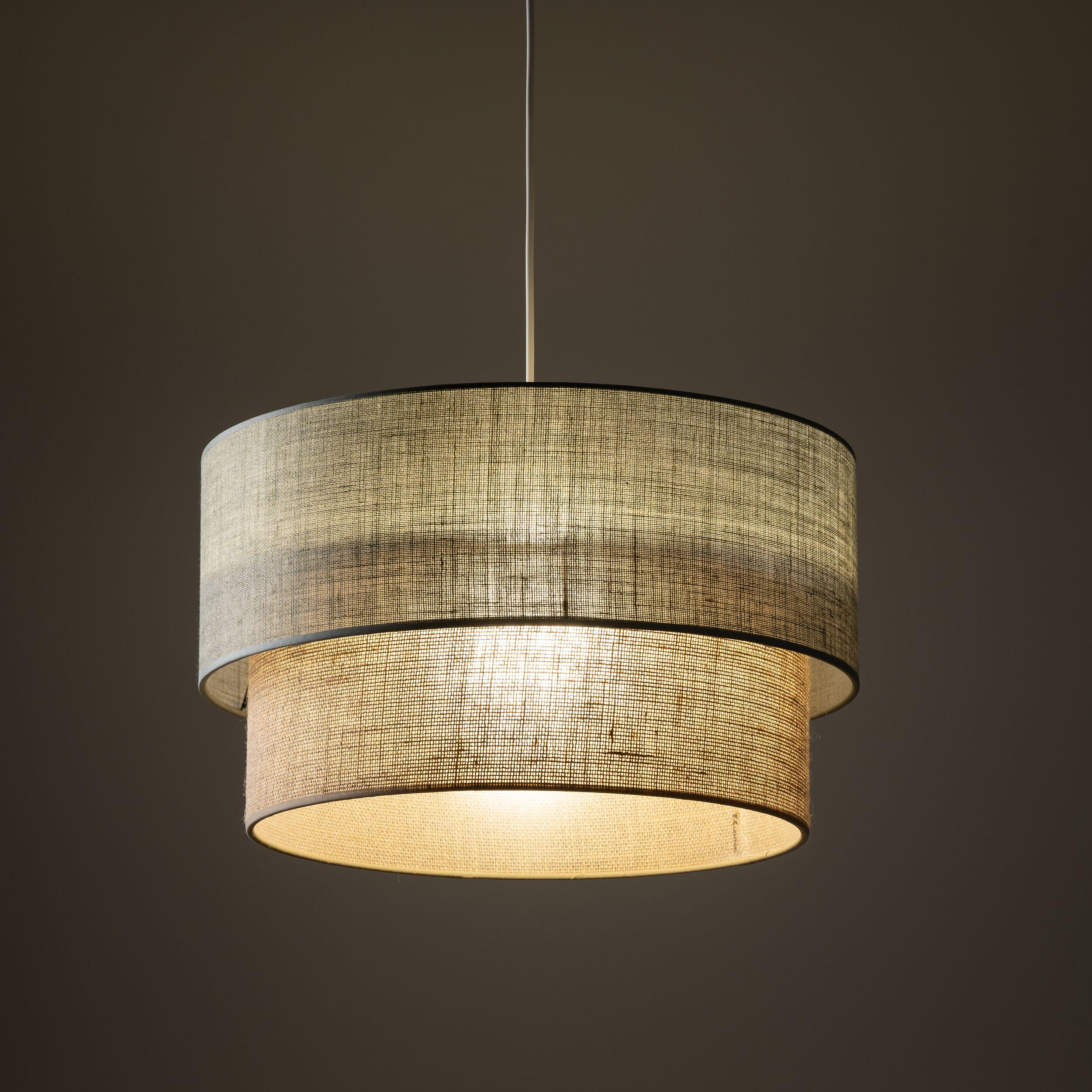 Lampa wisząca Duo 1xE27 45 cm zielono-beżowa TK LIGHTING - 5