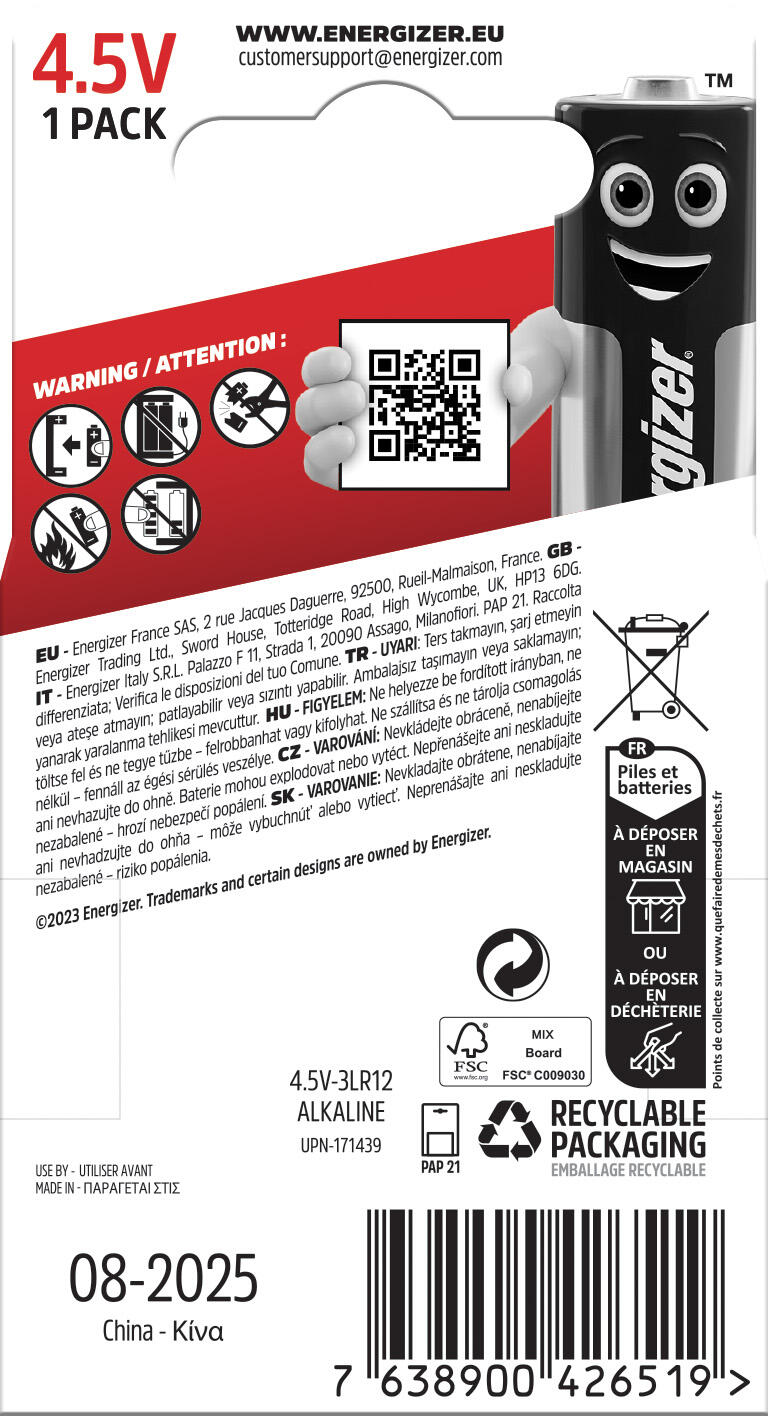 Pile LR12, ENERGIZER - 2