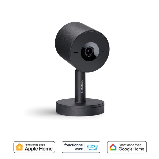 Caméra de surveillance intérieure filaire, noir, Netatmo