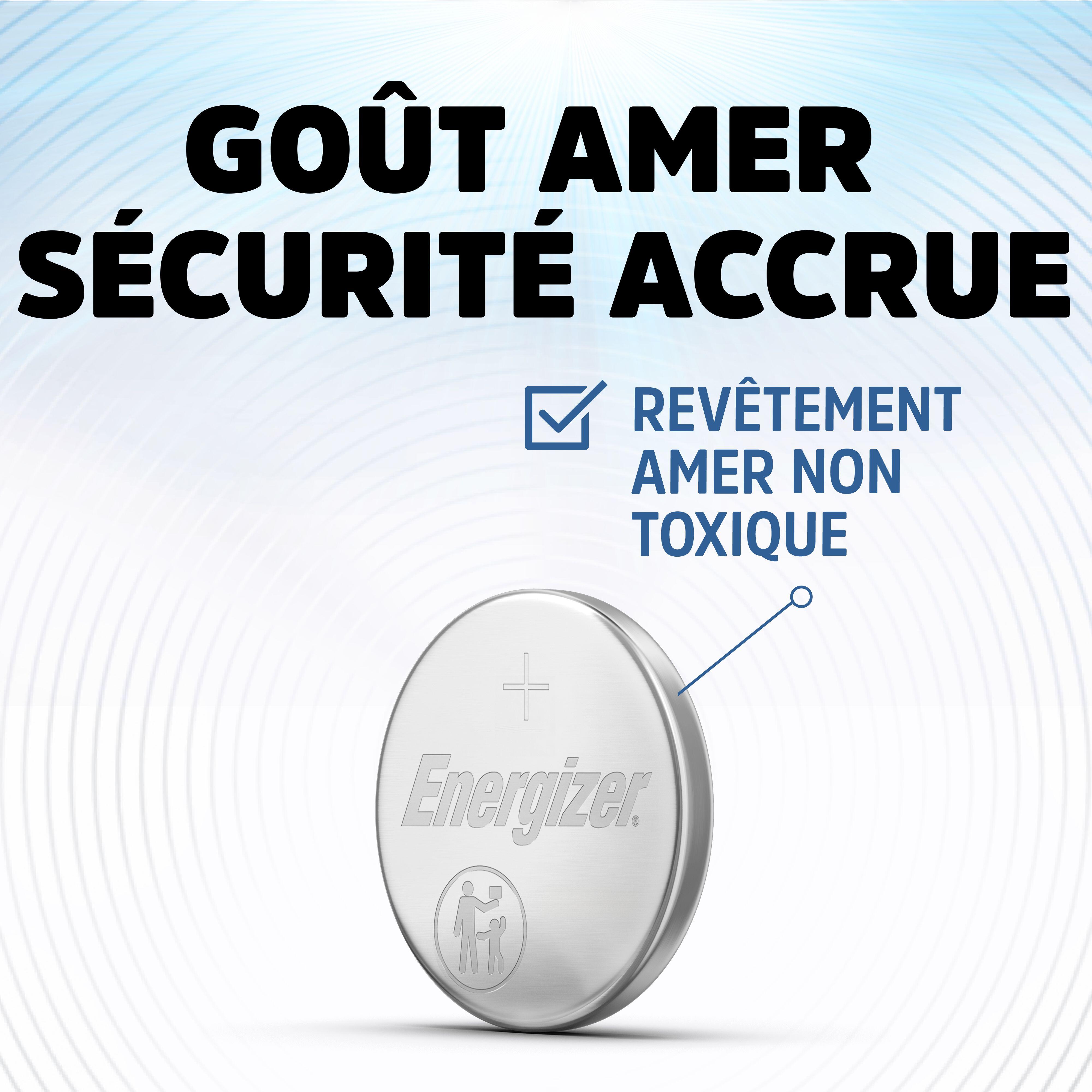 Lot de 2 piles CR2016, mAh 100, ENERGIZER - 4