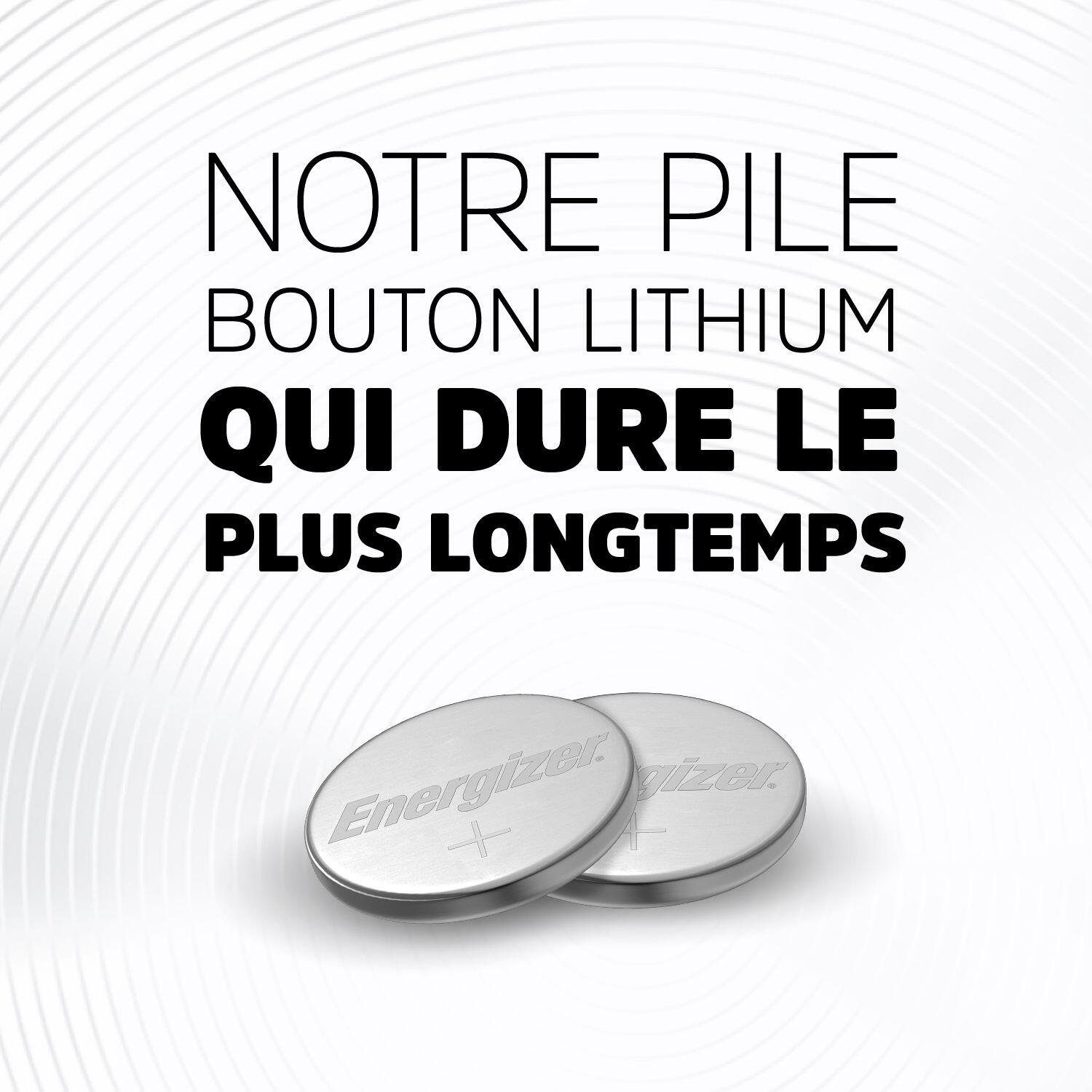Lot de 2 piles CR2025, 170 mAh, ENERGIZER - 3