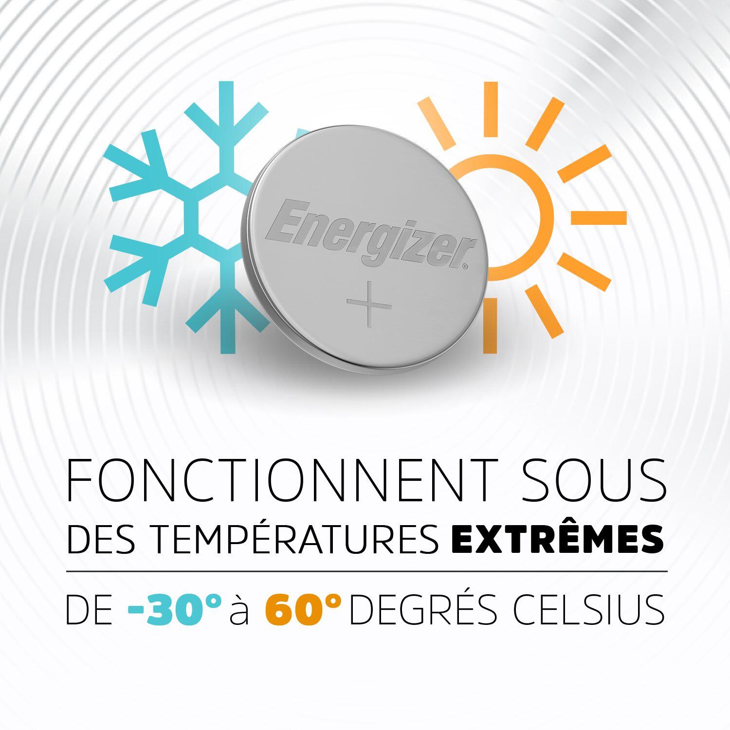 Lot de 2 piles CR2025, 170 mAh, ENERGIZER - 2