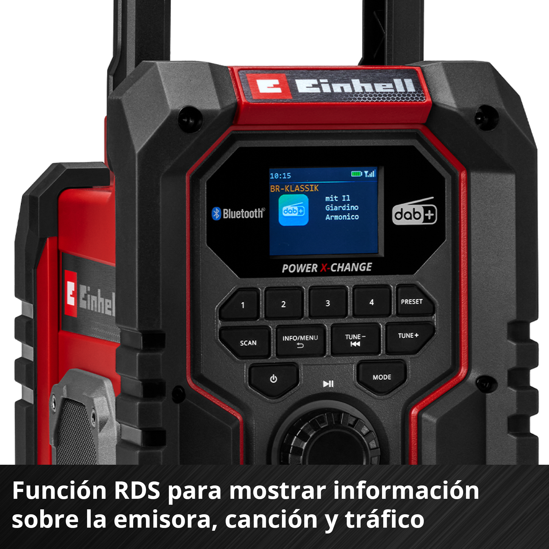 Radio a batería ENHELL EXPERT TE-CR 18 Li DAB+/FM/BT – Sin batería, compatible
con Power X-Change - 5