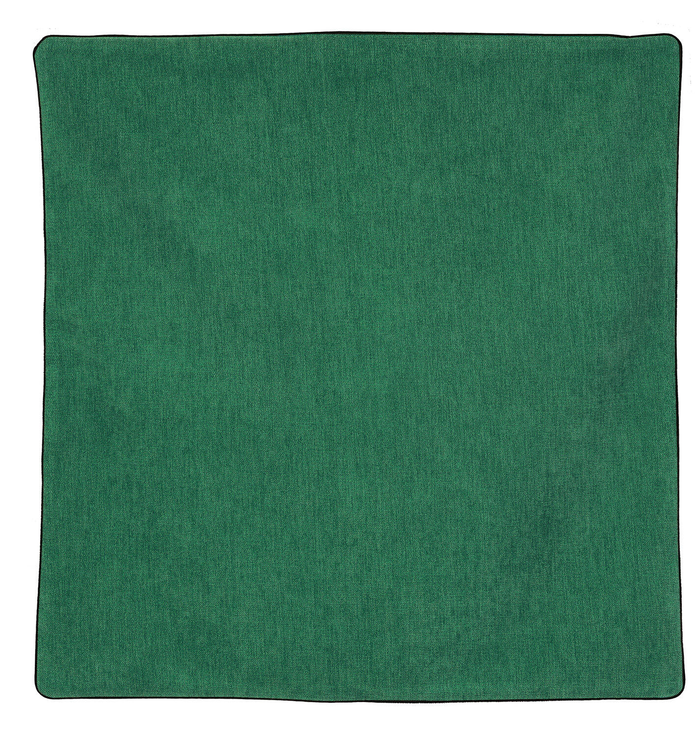 Funda de cojín cuadrada alaska poliéster liso verde con cremallera 60 x 60 cm