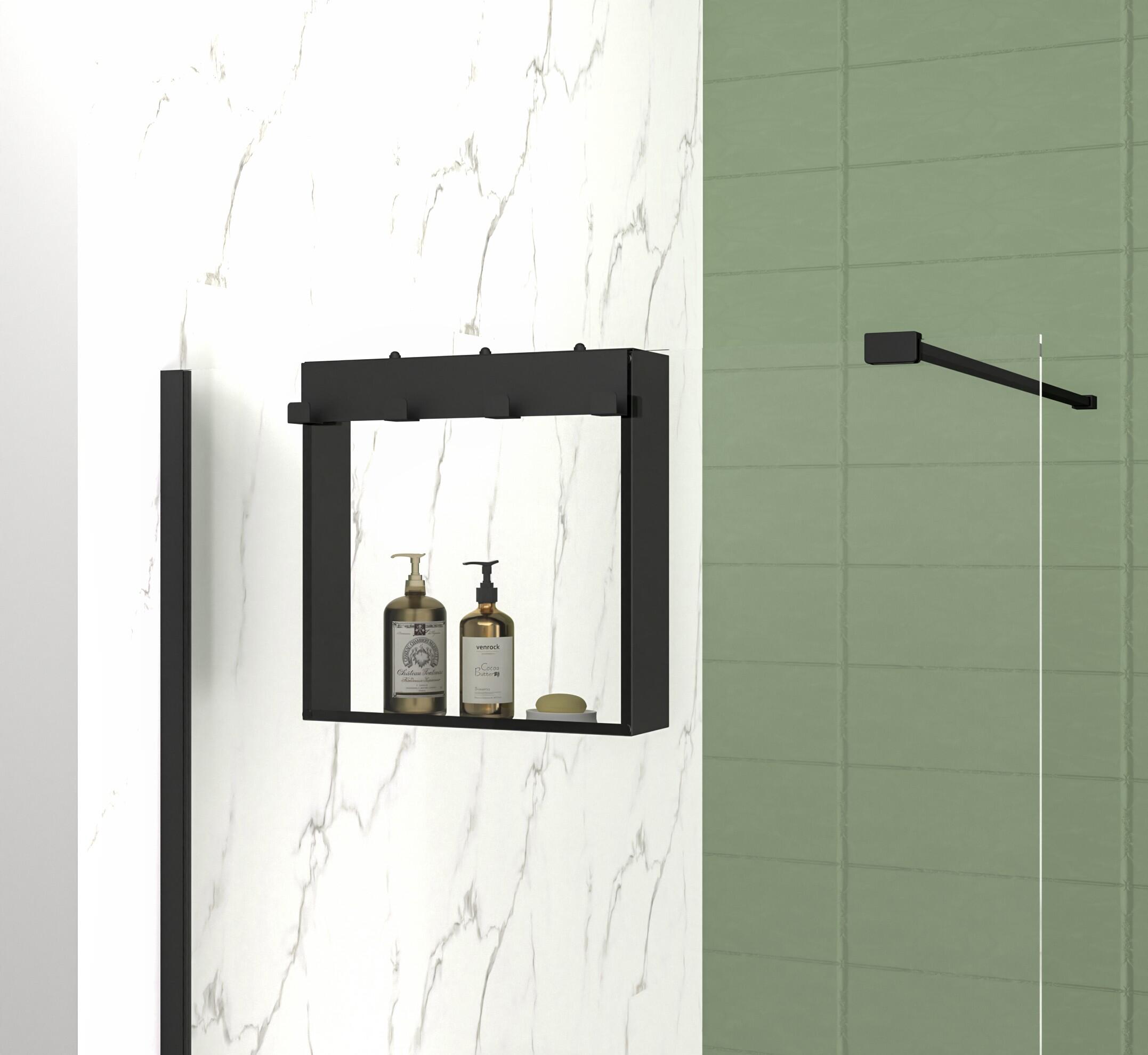 Estante para pendurar preto Noir - 2