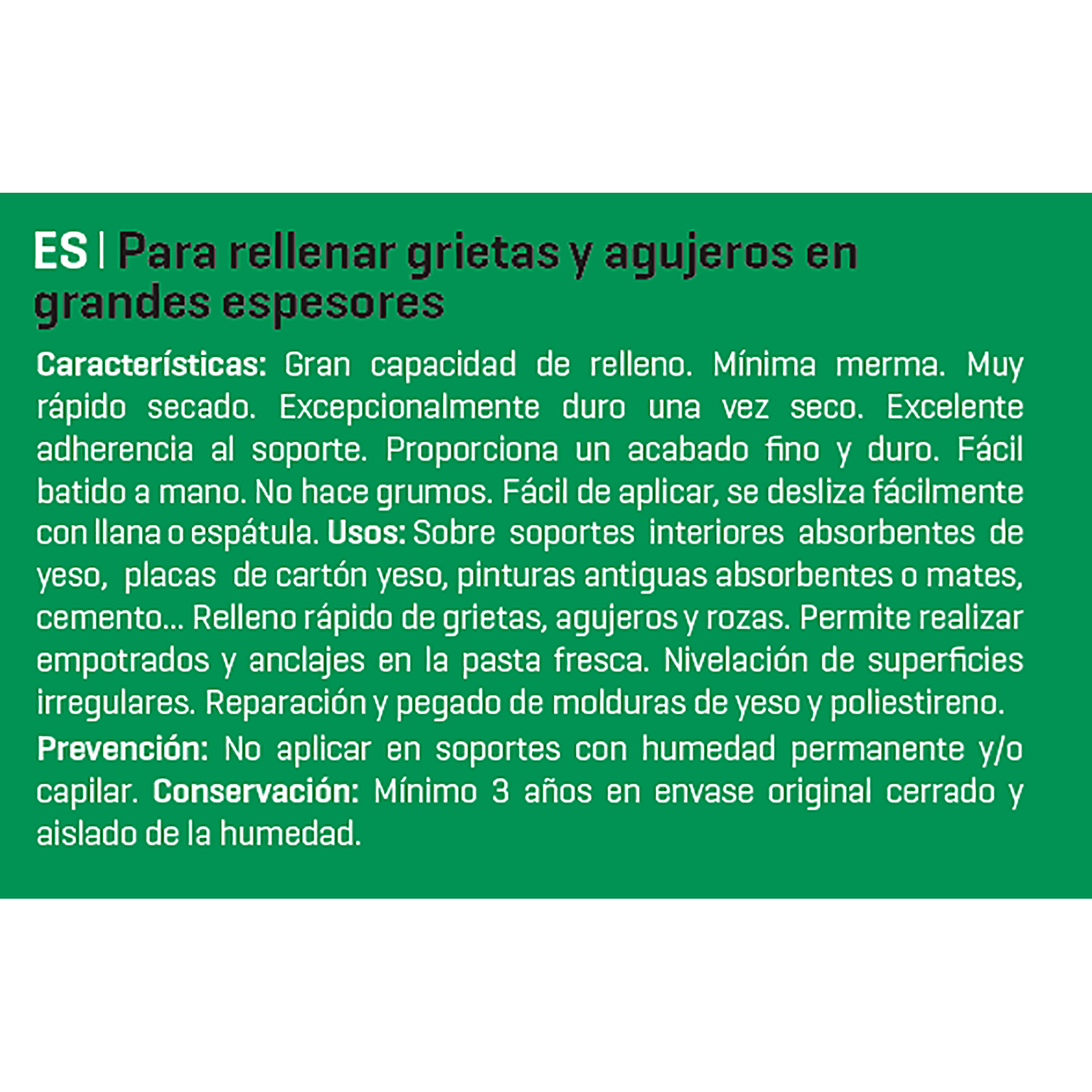 Aguaplast Rellenos en polvo 1kg - 4