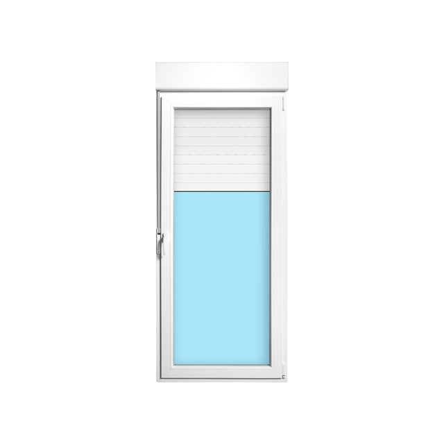 BALCONERA PVC OSCILOBATIENTE CON PERSIANA BLANCA 90X218CM DERECHA