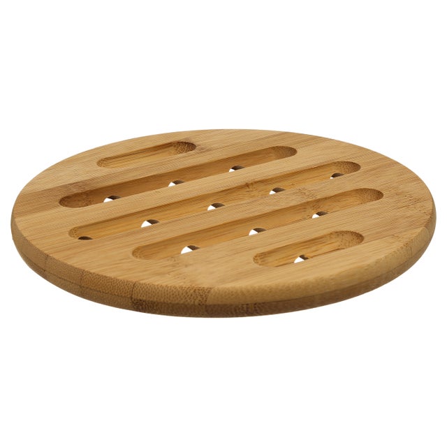 Dessous de plat rond 18cm en bambou