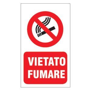 CARTELLO VIETATO FUMARE DL 20x 30 ALLUMINIO [TARGOTIMBRI CARTELLO VIETATO FUMARE DL 20x 30 ALLUMINIO [TARGOTIMBRI