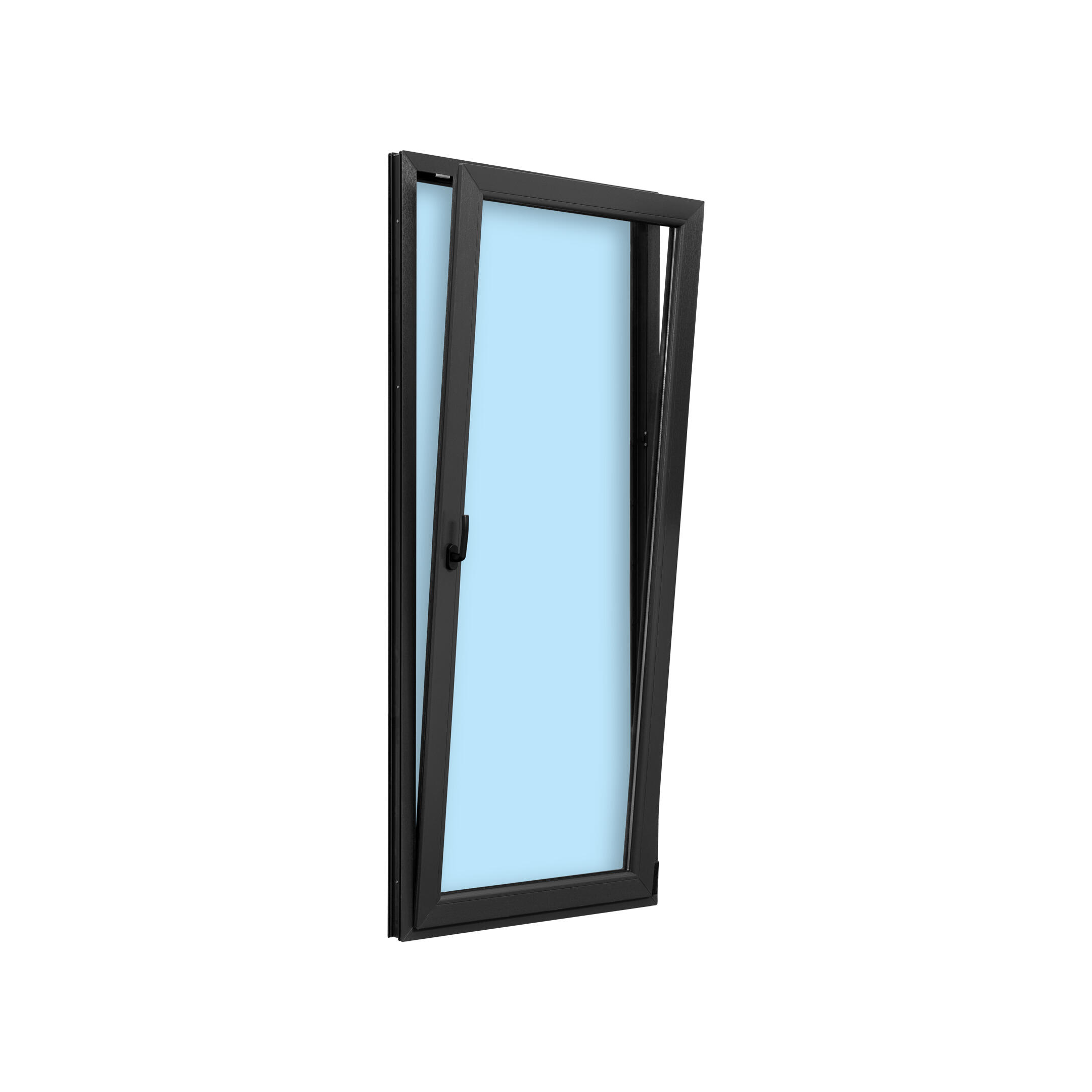 BALCONERA PVC OSCILOBATIENTE GRIS GRAFITO 90X200CM - 4