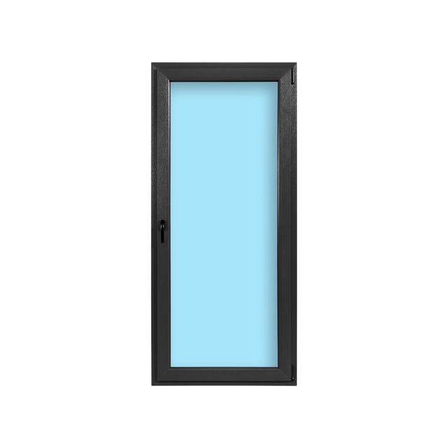 BALCONERA PVC OSCILOBATIENTE GRIS GRAFITO 90X200CM