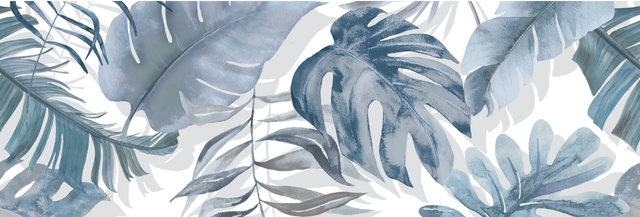 AZULEJO PASTA BLANCA 30X90CM FLORAL FRIO B