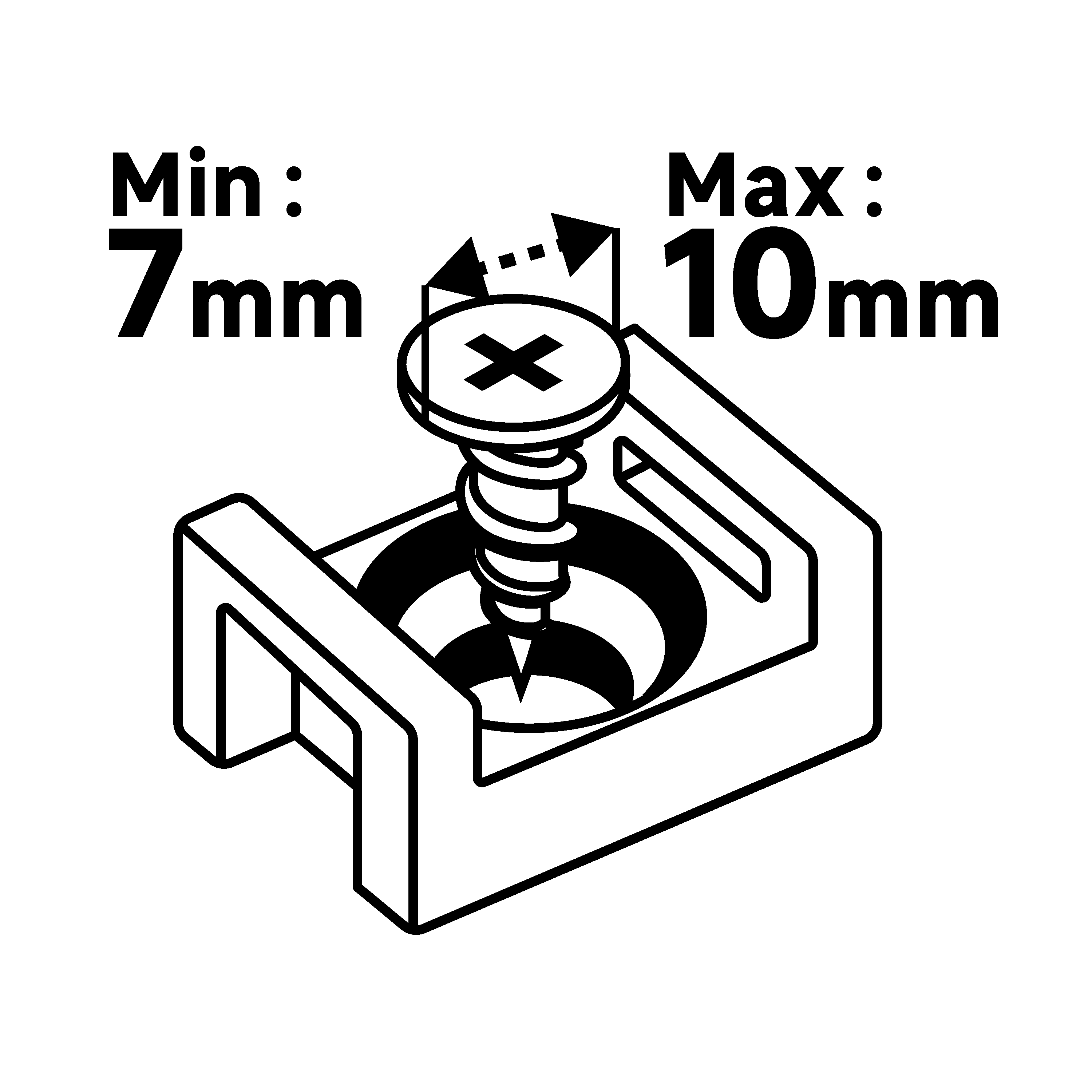 SOPORTE BRIDAS NEGRO (25 UDS) - 5