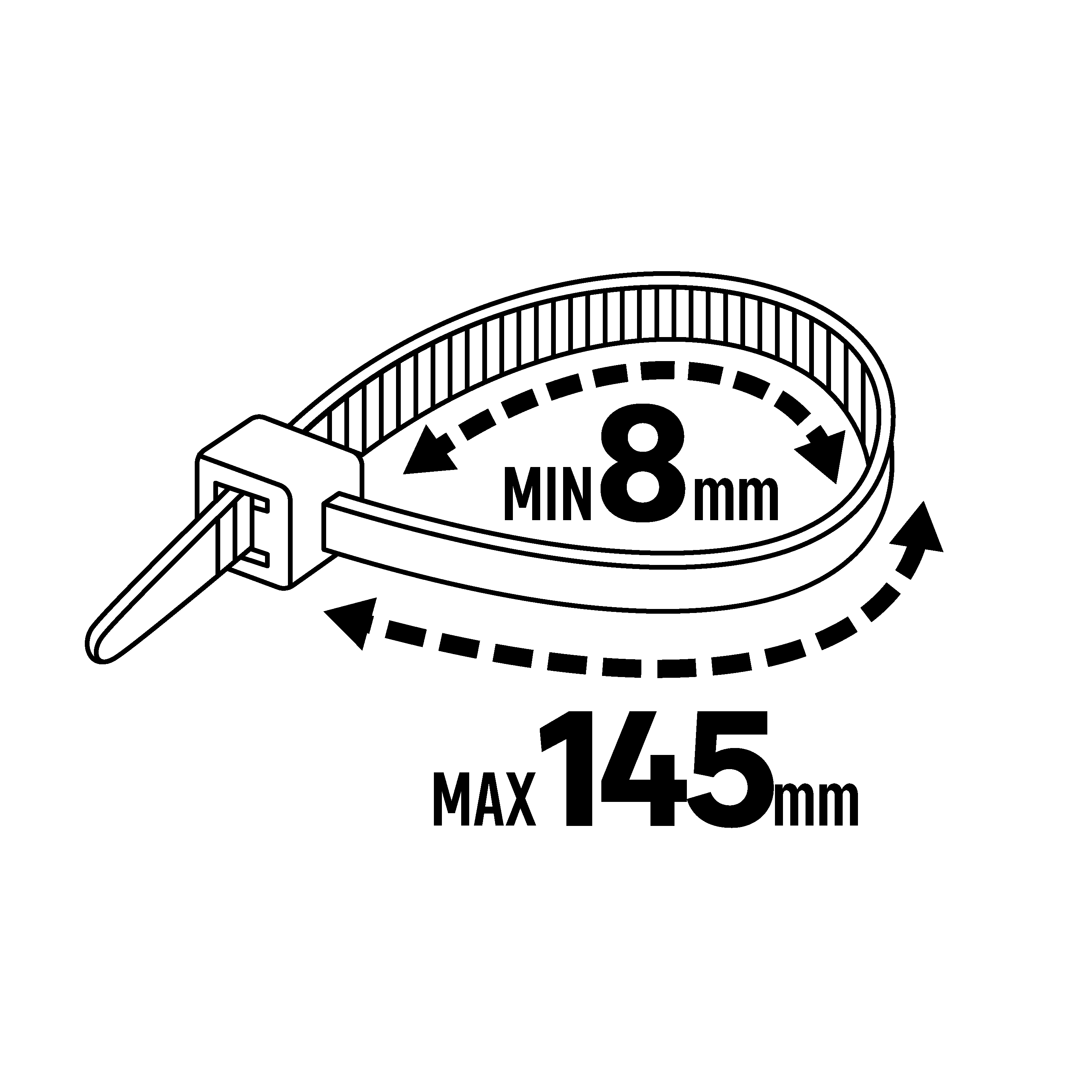 BRIDA NYLON 8.5X500MM NEGRO (50 UDS) - 6