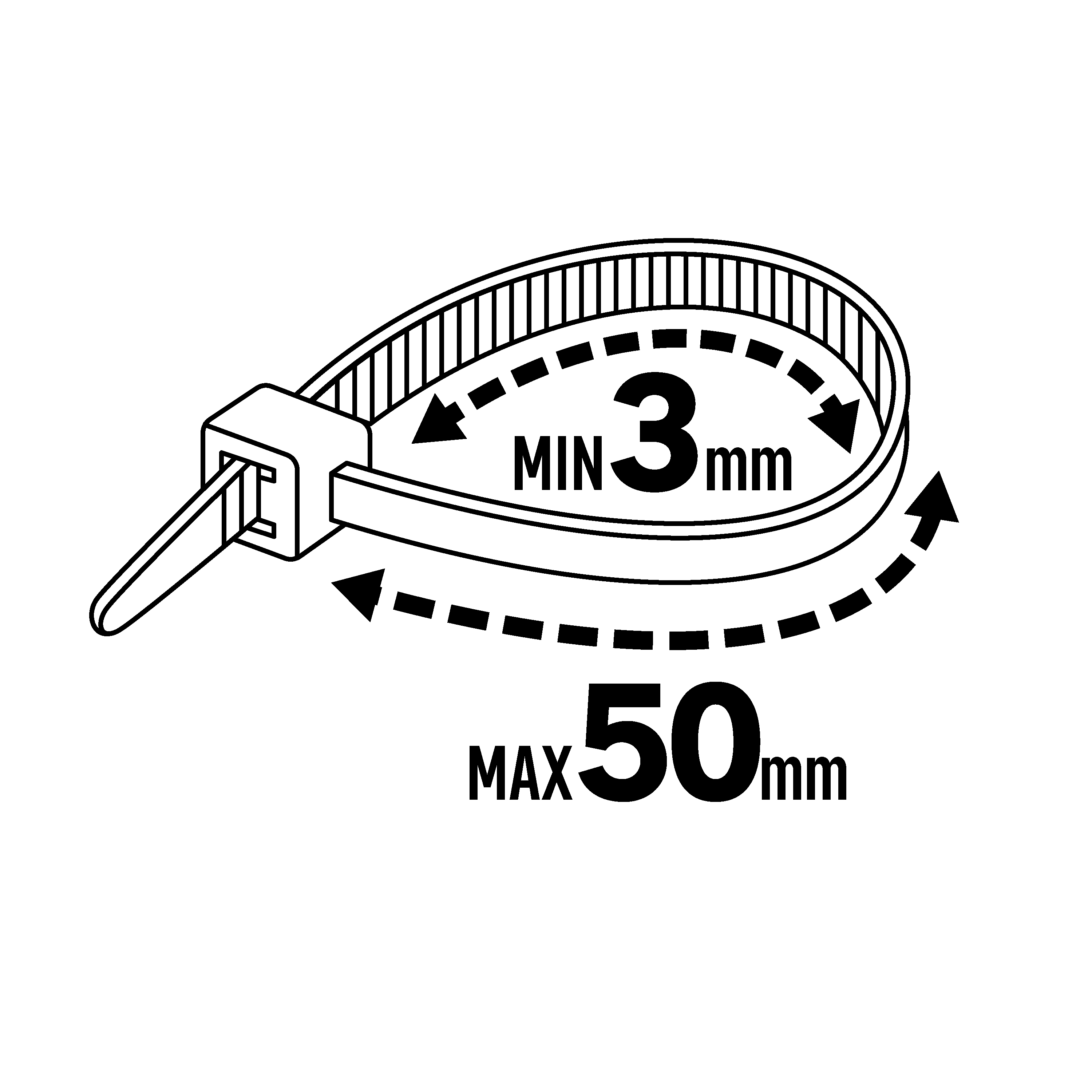 BRIDA NYLON 5.2X200MM BLANCO (100 UDS) - 5