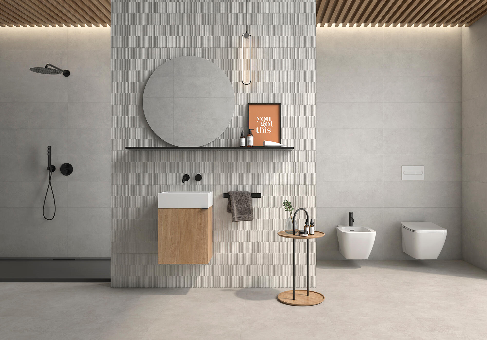 AZULEJO PASTA BLANCA 30X90CM FURIO CENIZA - 2