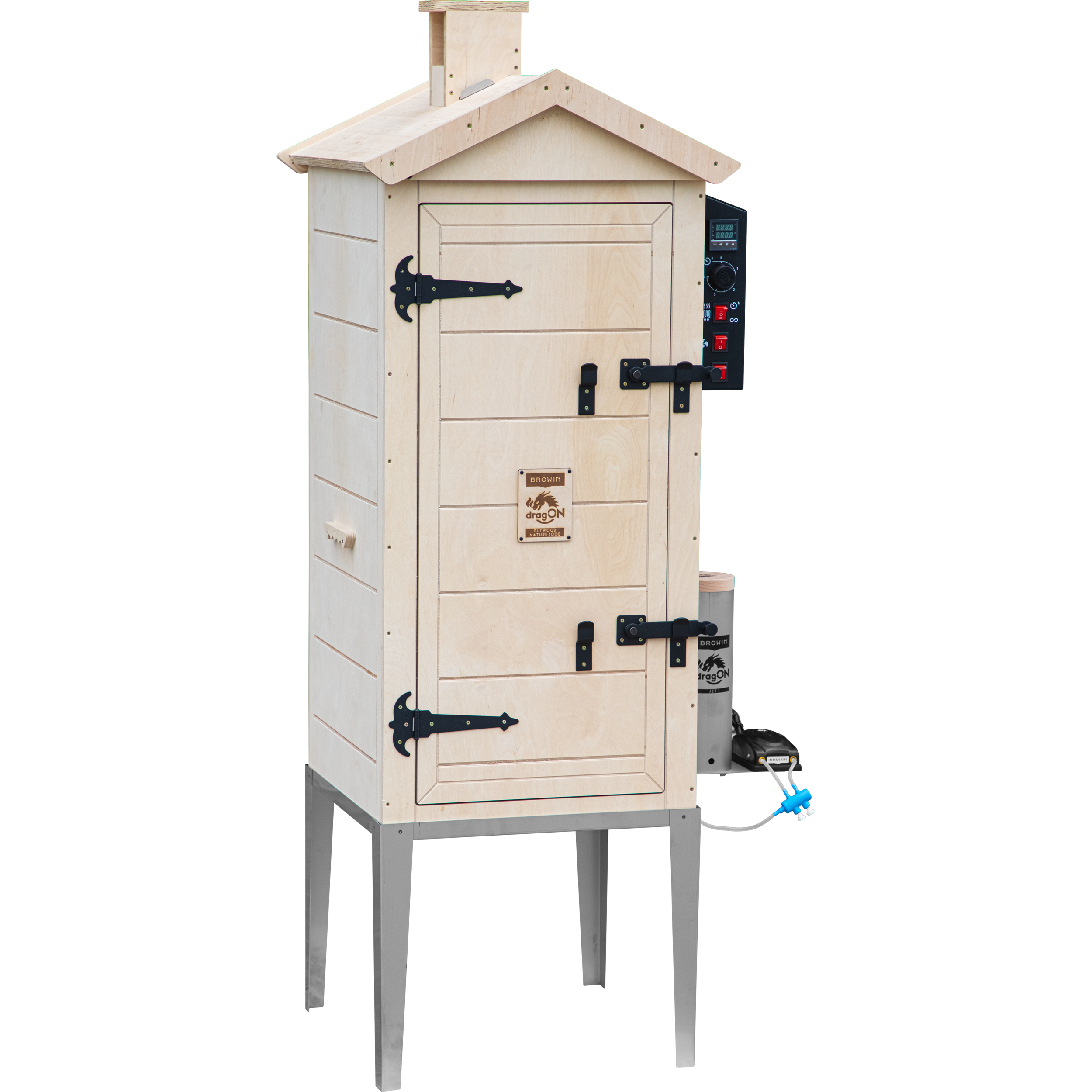 Wędzarnia ogrodowa elektryczna dragON PLYWOOD NATURE 100E Browin