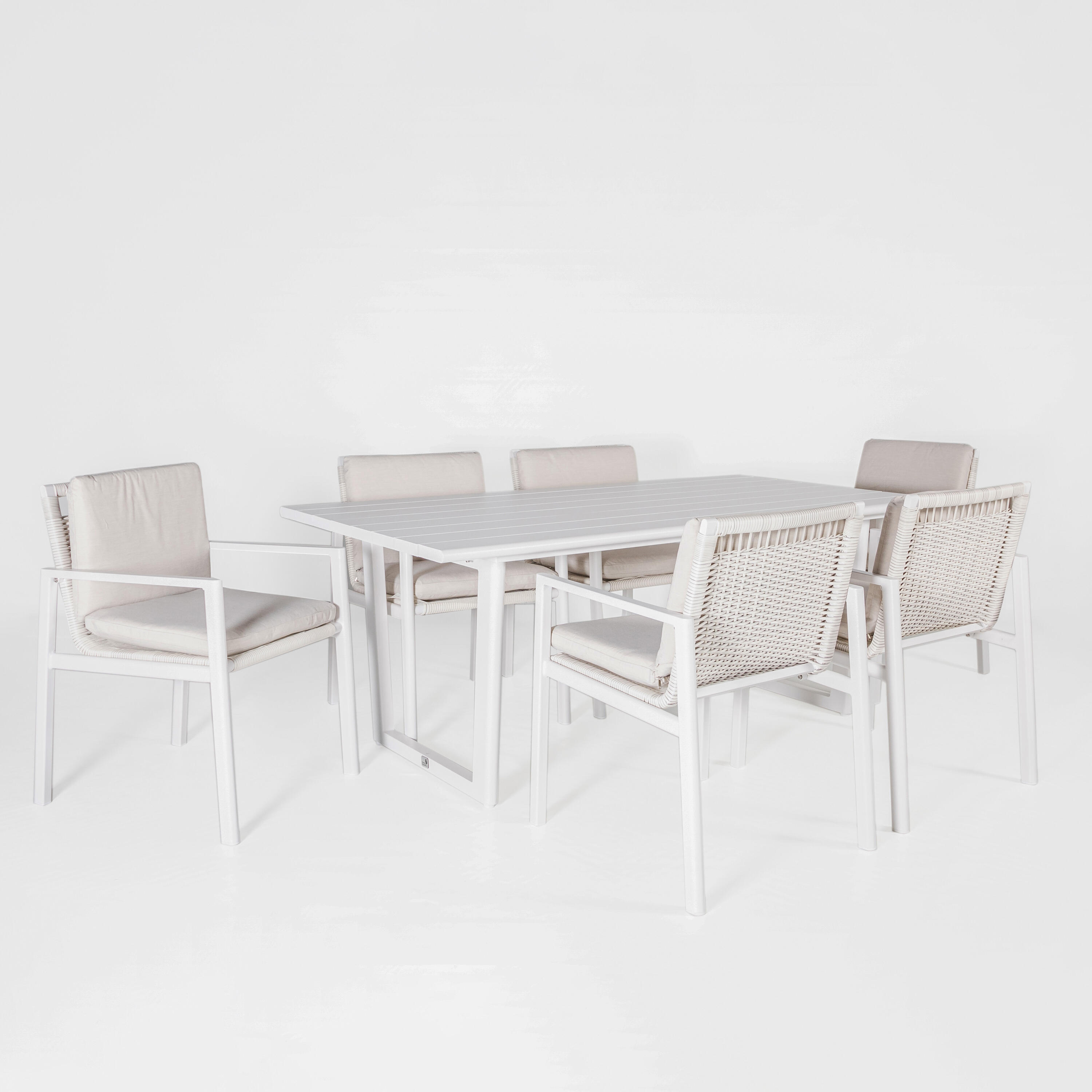 Conjunto de muebles de jardín de aluminio  para 6 comensales - 2