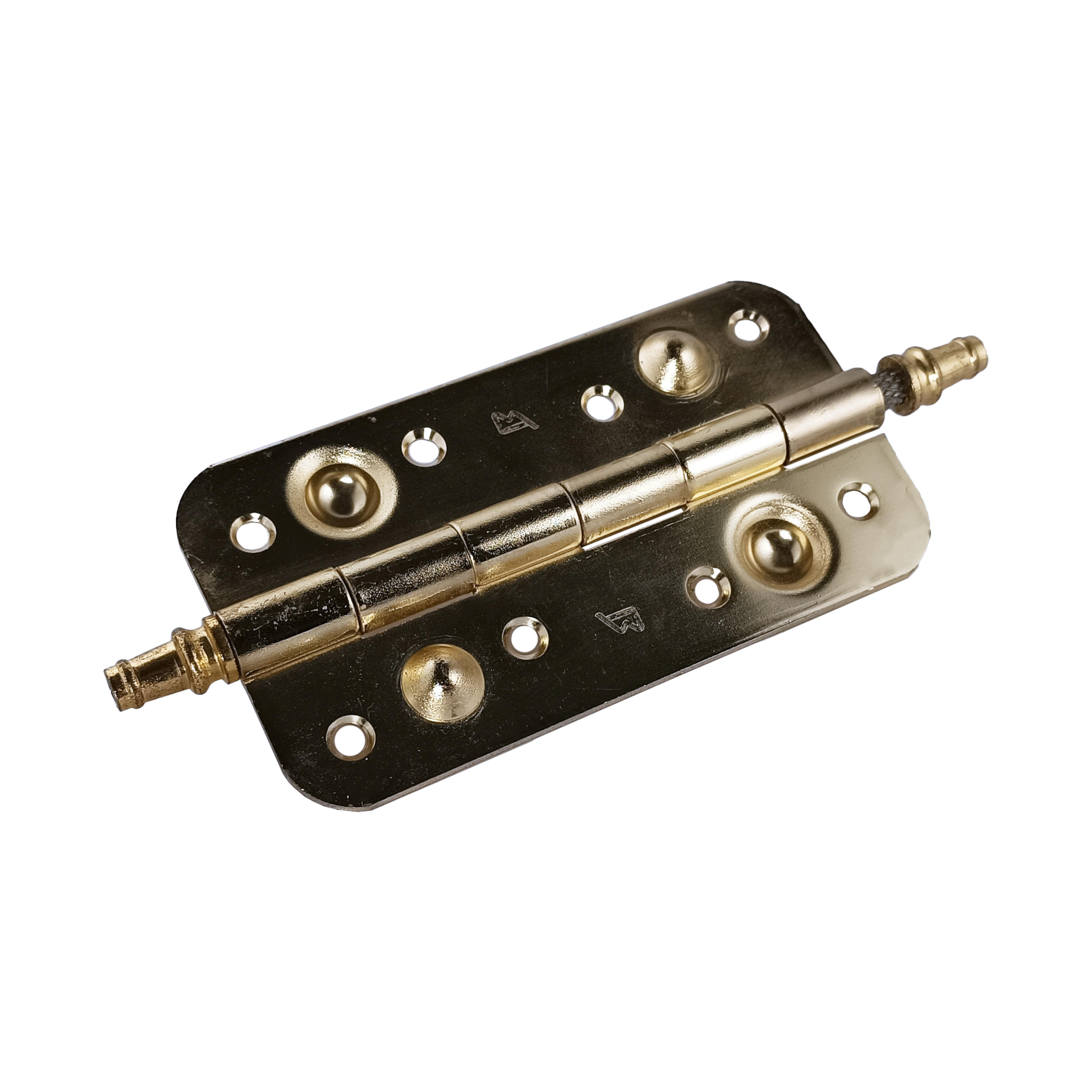 6x Bisagras De Puerta Enchapadas En Latón Eléctrico 75 Mm – Fuertes, Resistentes Y Elegantes