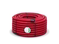 TUBO CORRUGADO DOBLE CAPA ROJO 40MM 50M - 1