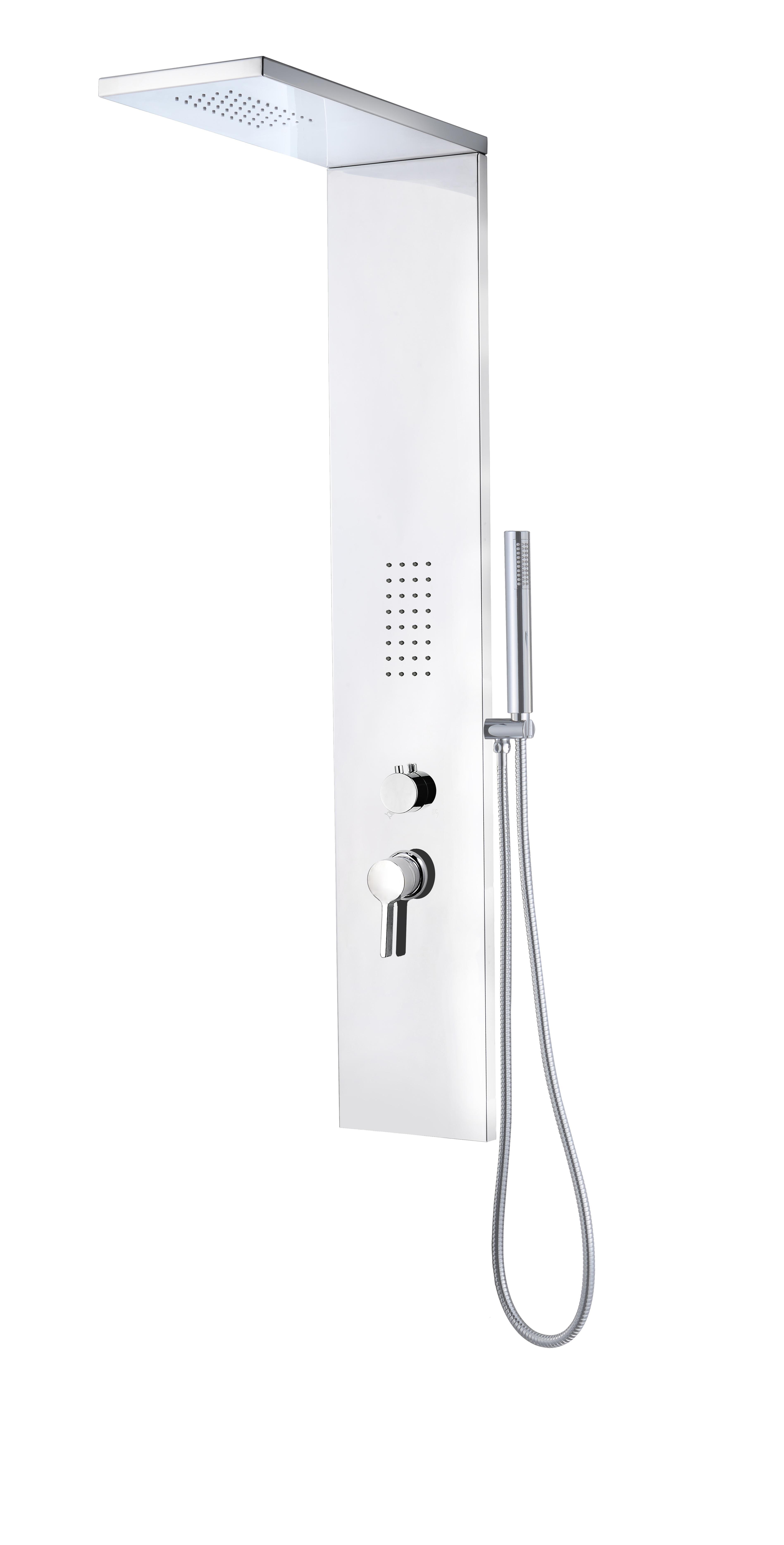 Columna de ducha hidromasaje MARCO MAMMOLITI Otelio gris - 2