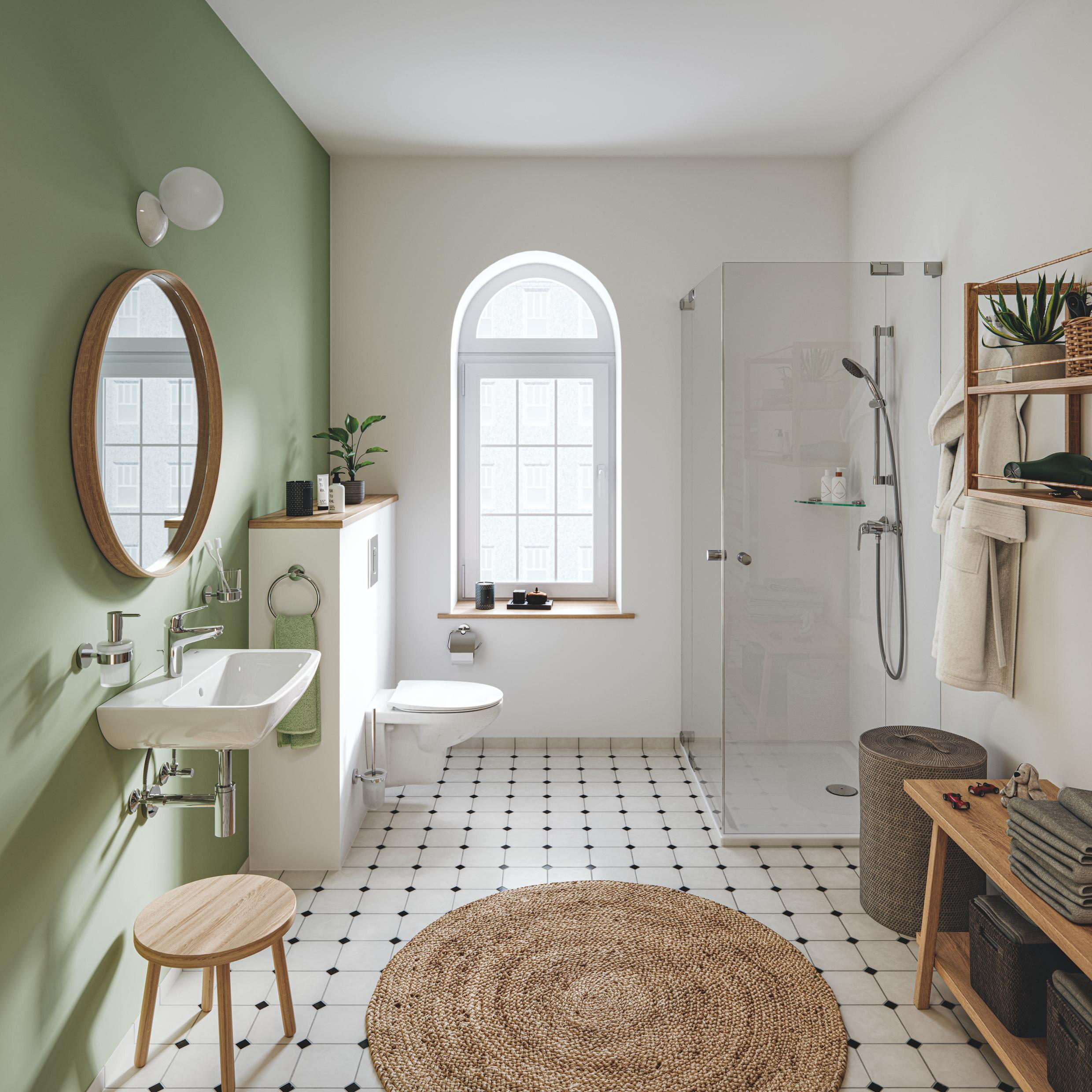 Rubinetto per doccia getto laminare cristallino monocomando Swift cromo lucido GROHE - 10