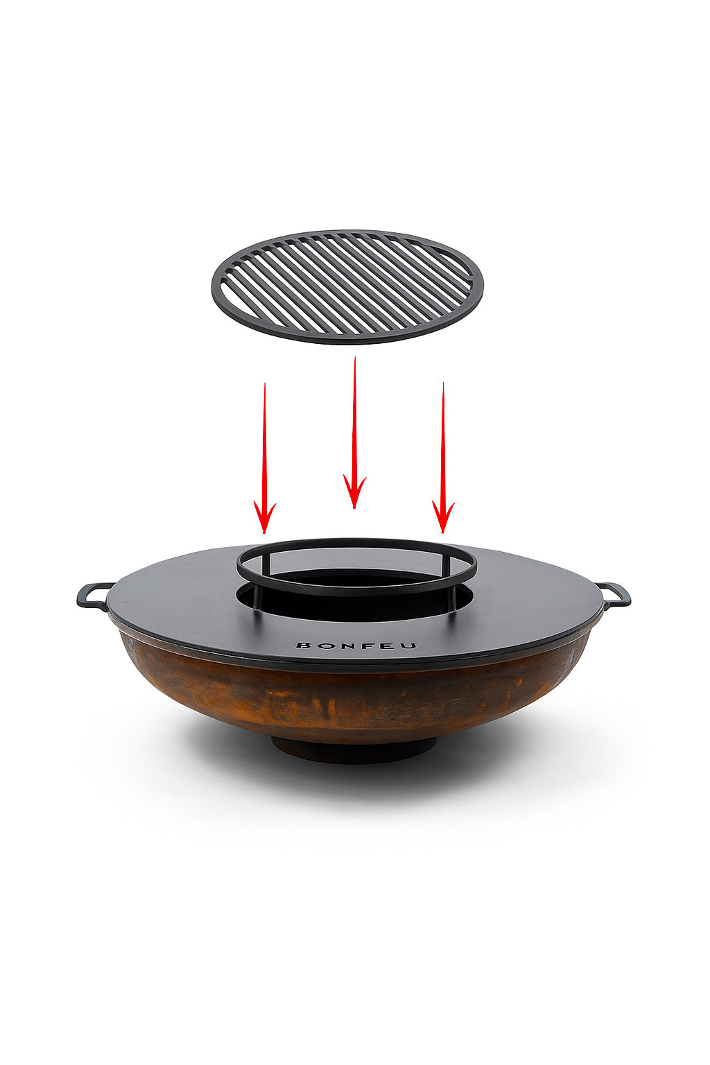 Barbacoa brasero bonbowl 60 + plancha y soporte